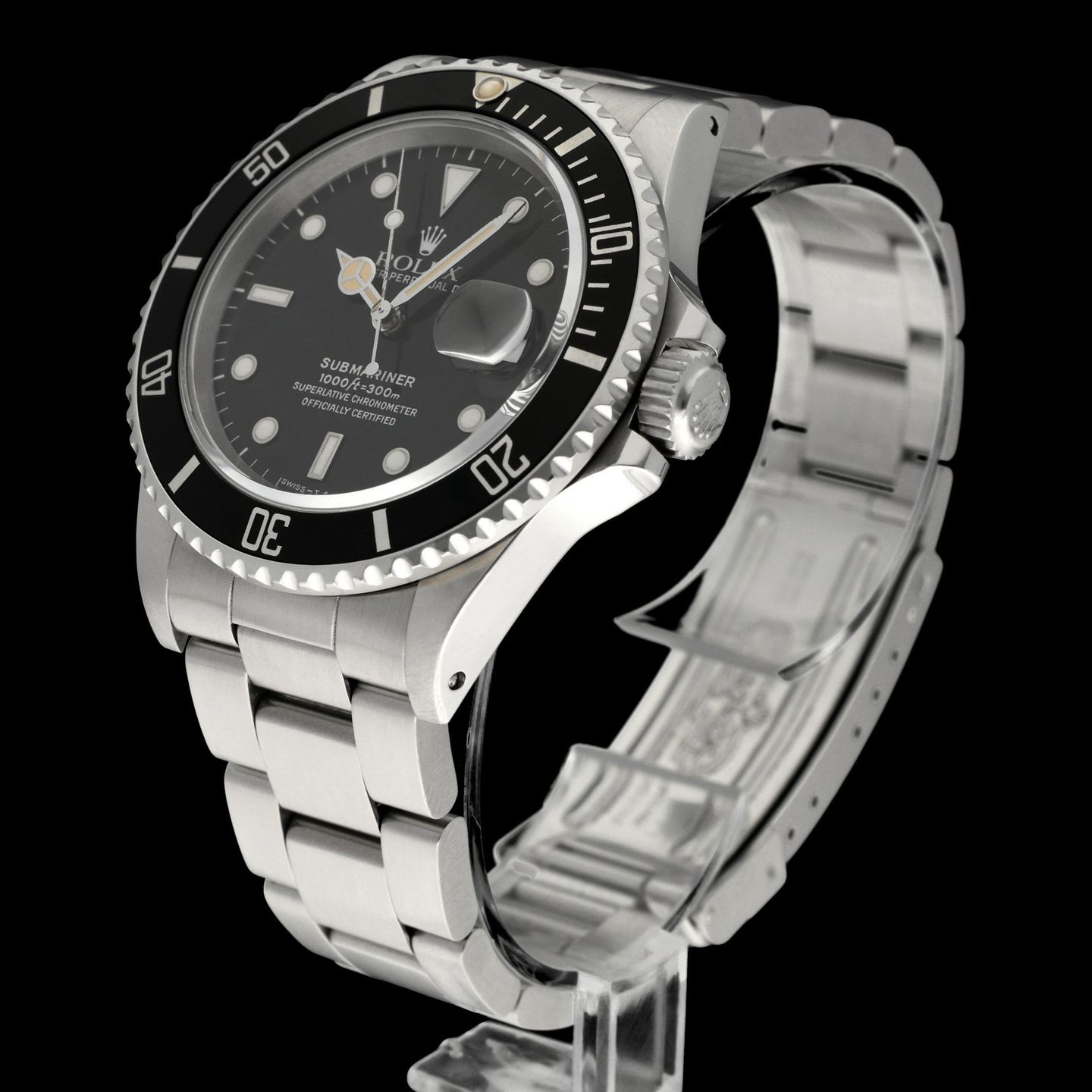 Rolex Submariner Date 168000 (1987) - Black dial 40 mm Steel case (5/8)
