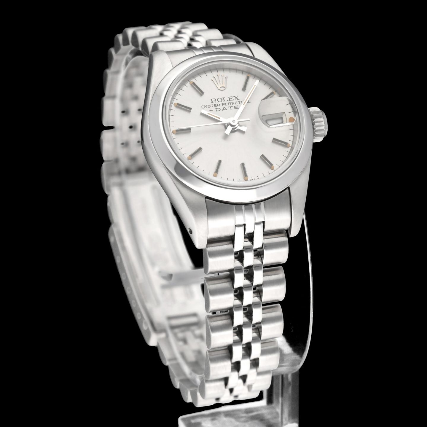 Rolex Oyster Perpetual Lady Date 69160 (1985) - 26 mm Steel case (3/7)