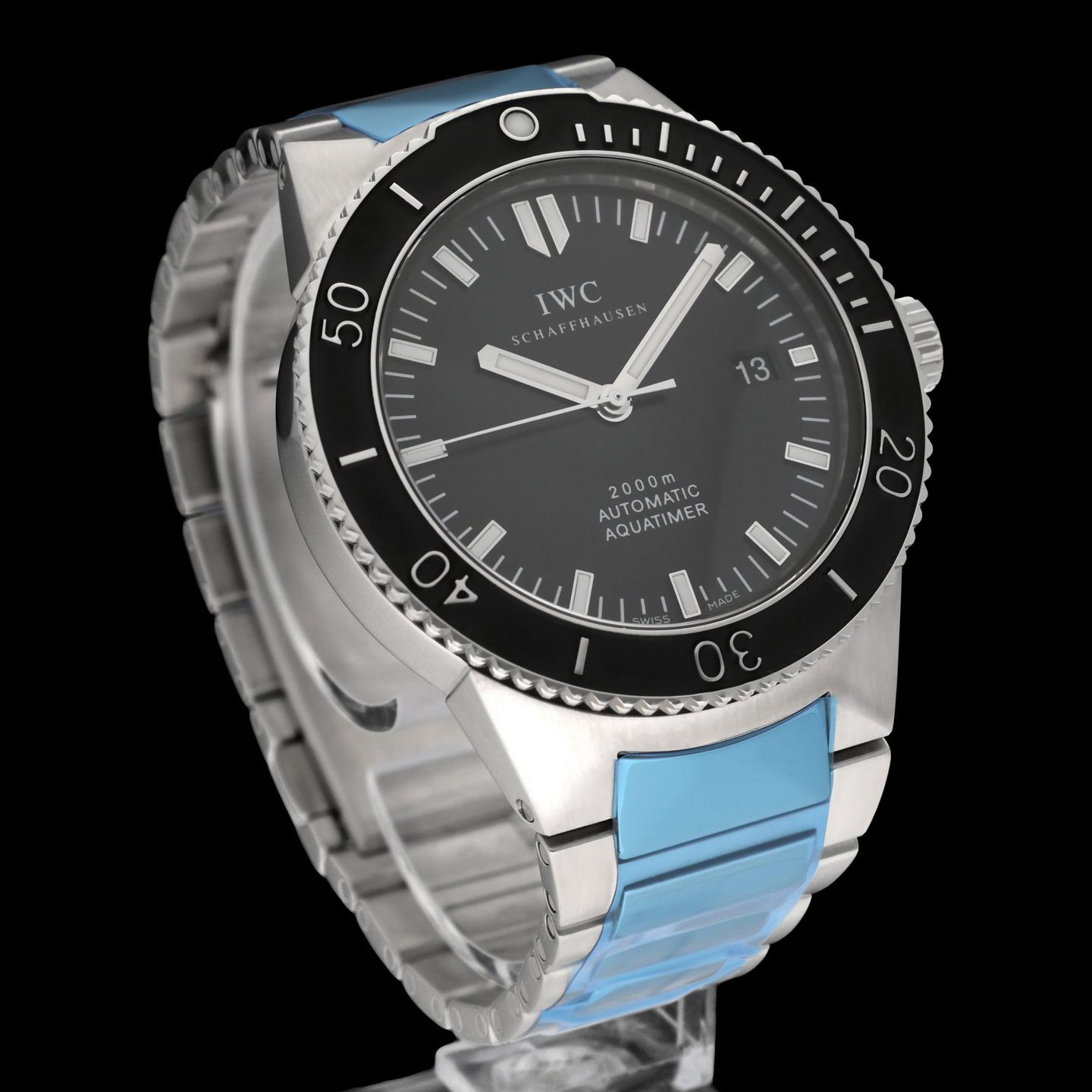 IWC GST IW353602 (2005) - Zwart wijzerplaat 42mm Staal (3/8)