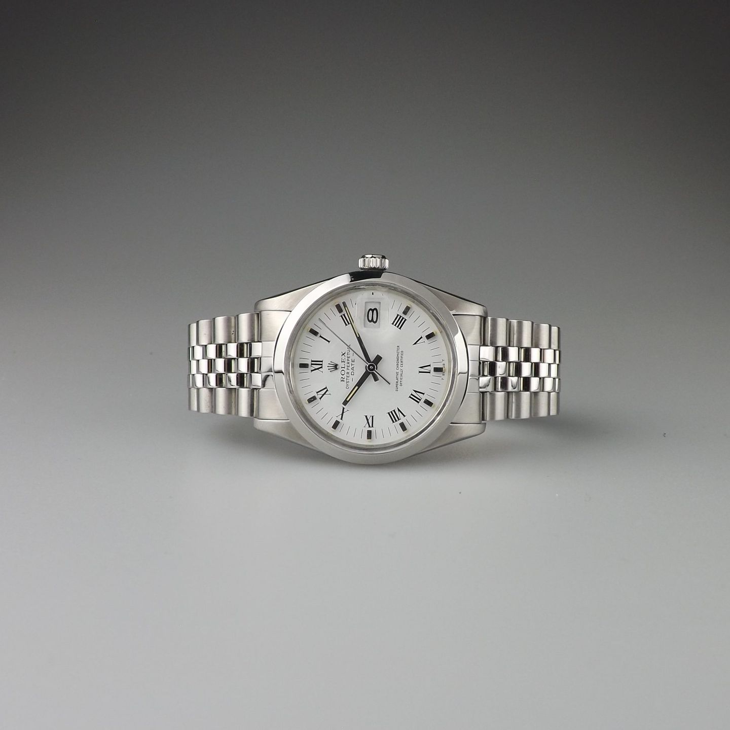 Rolex Oyster Perpetual Date 15000 (1984) - 34mm Staal (3/8)