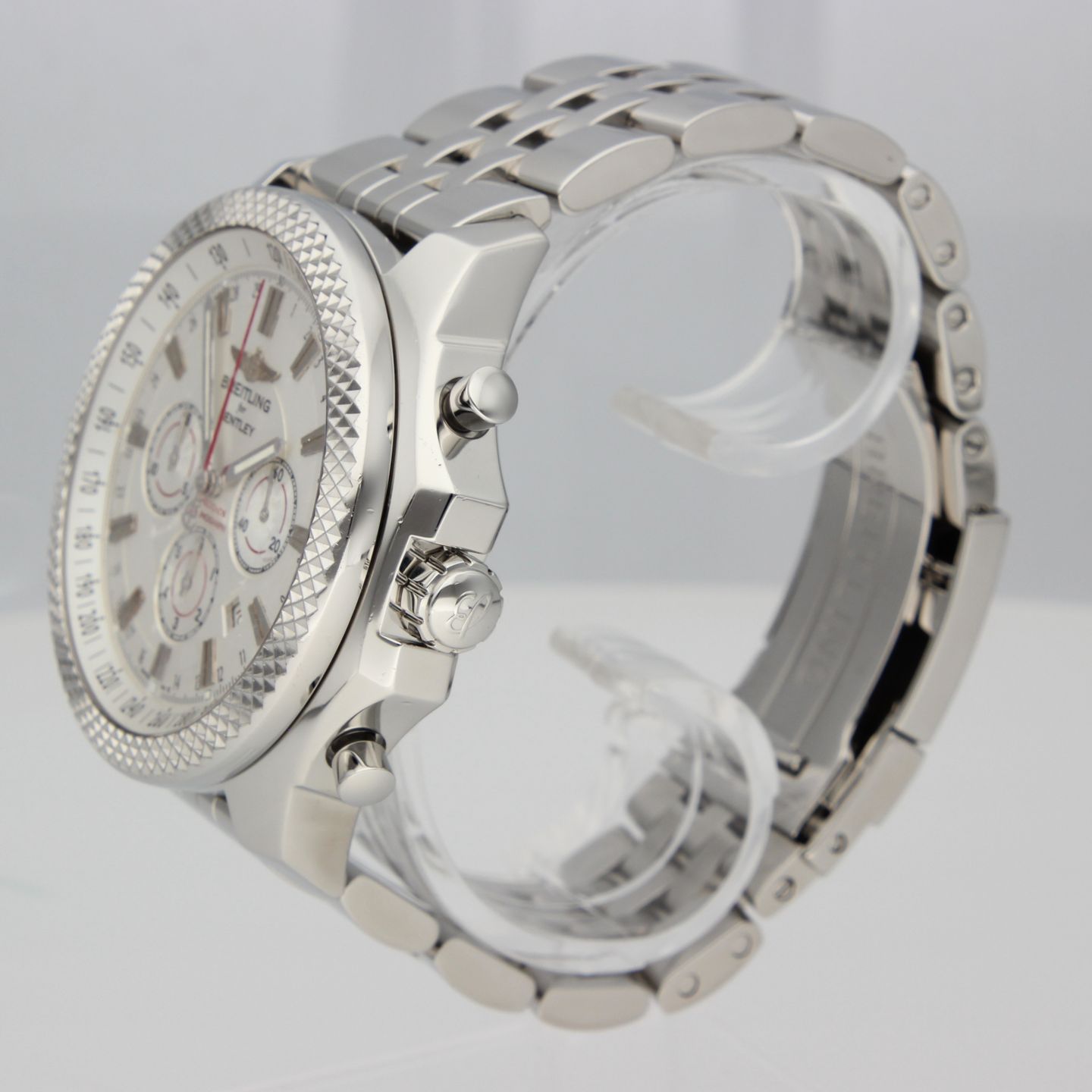 Breitling for Bentley A25368 (2012) - White dial 49 mm Steel case (6/8)