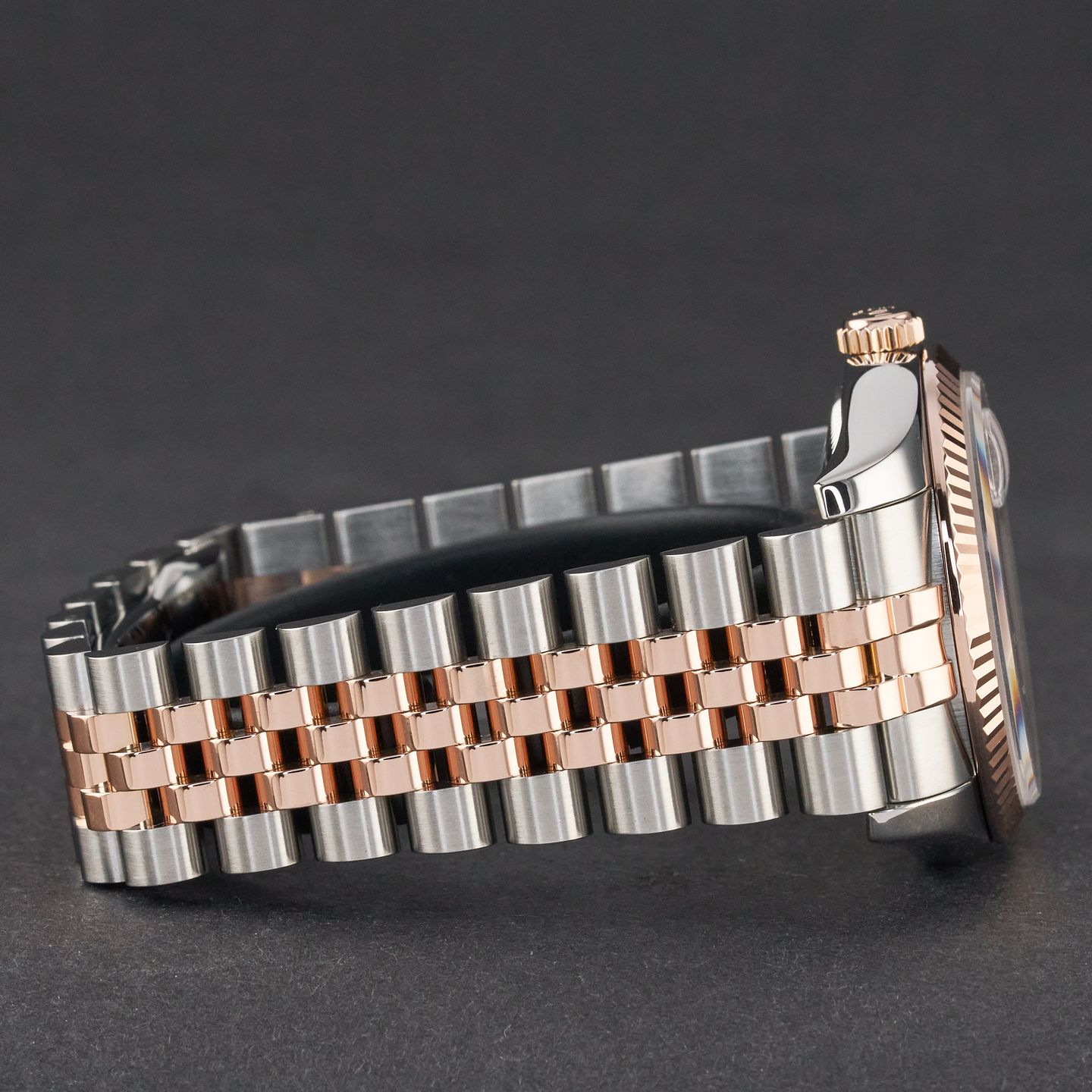 Rolex Datejust 36 116231 (2006) - Pink dial 36 mm Gold/Steel case (6/8)