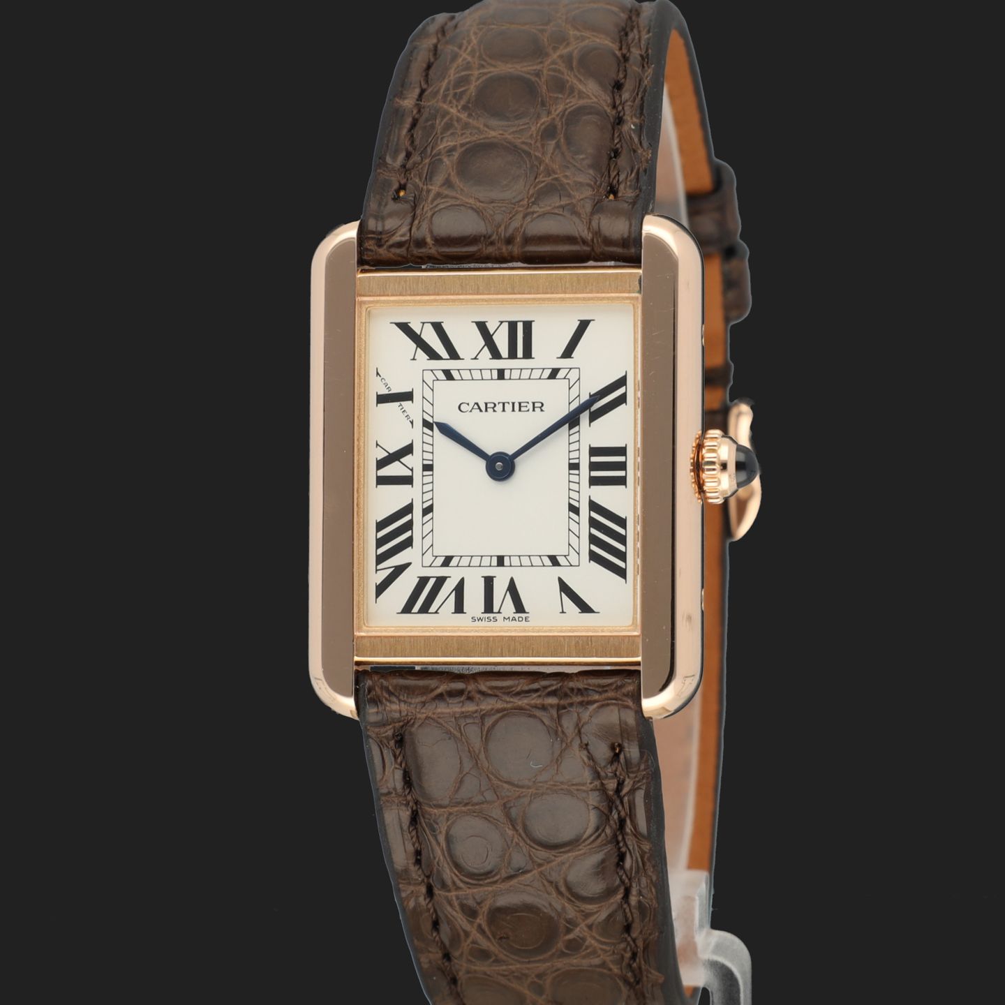 Cartier Tank Solo W5200024 (2021) - Silver dial 31 mm Rose Gold case (1/8)