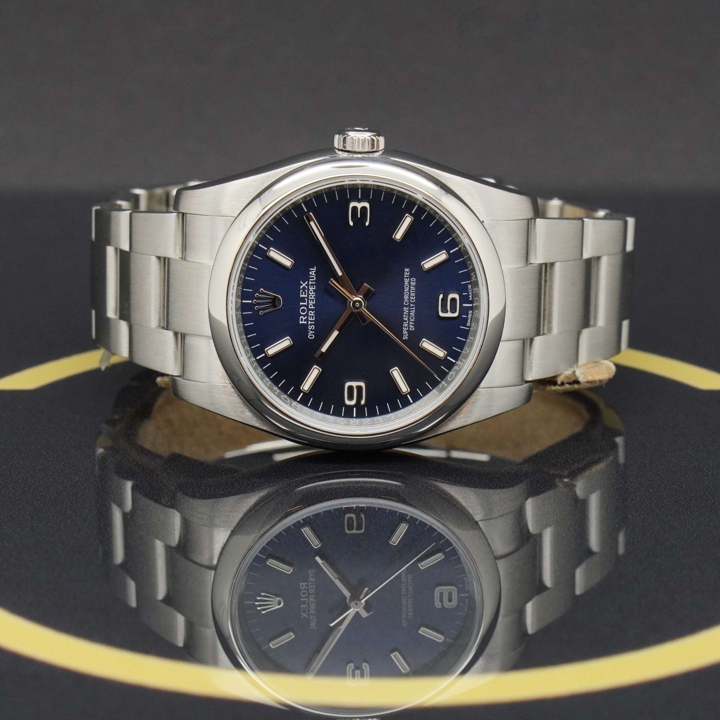 Rolex Oyster Perpetual 36 116000 (2018) - Blue dial 36 mm Steel case (4/7)