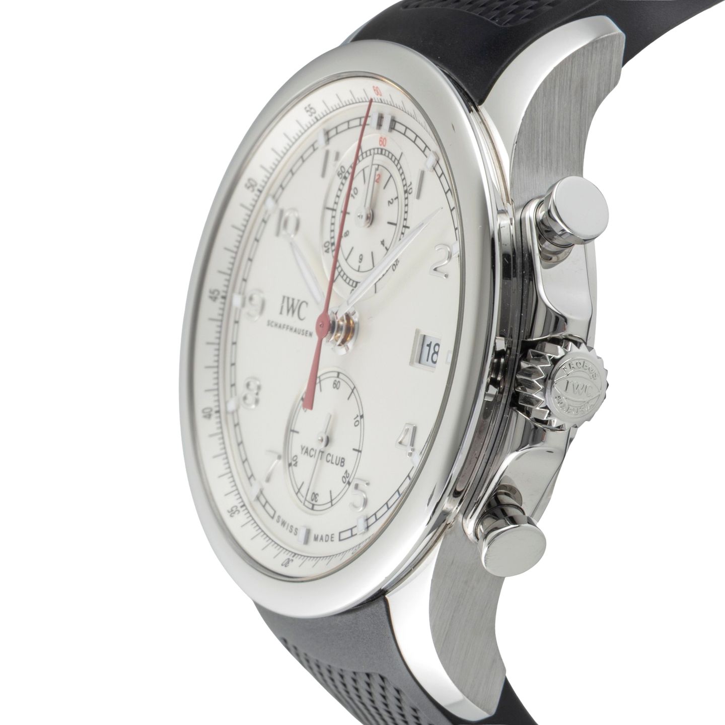 IWC Portuguese Yacht Club Chronograph IW390502 (Unknown (random serial)) - Silver dial 44 mm Steel case (6/8)