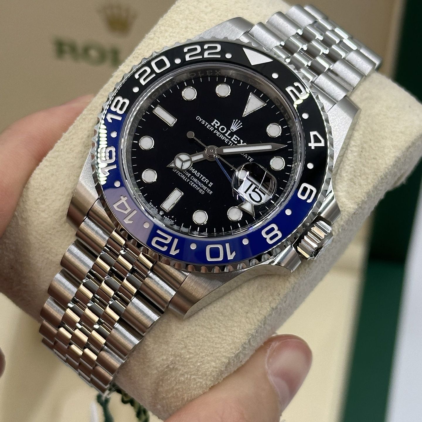 Rolex GMT-Master II 126710BLNR (Onbekend (willekeurig serienummer)) - Zwart wijzerplaat 40mm Staal (7/8)