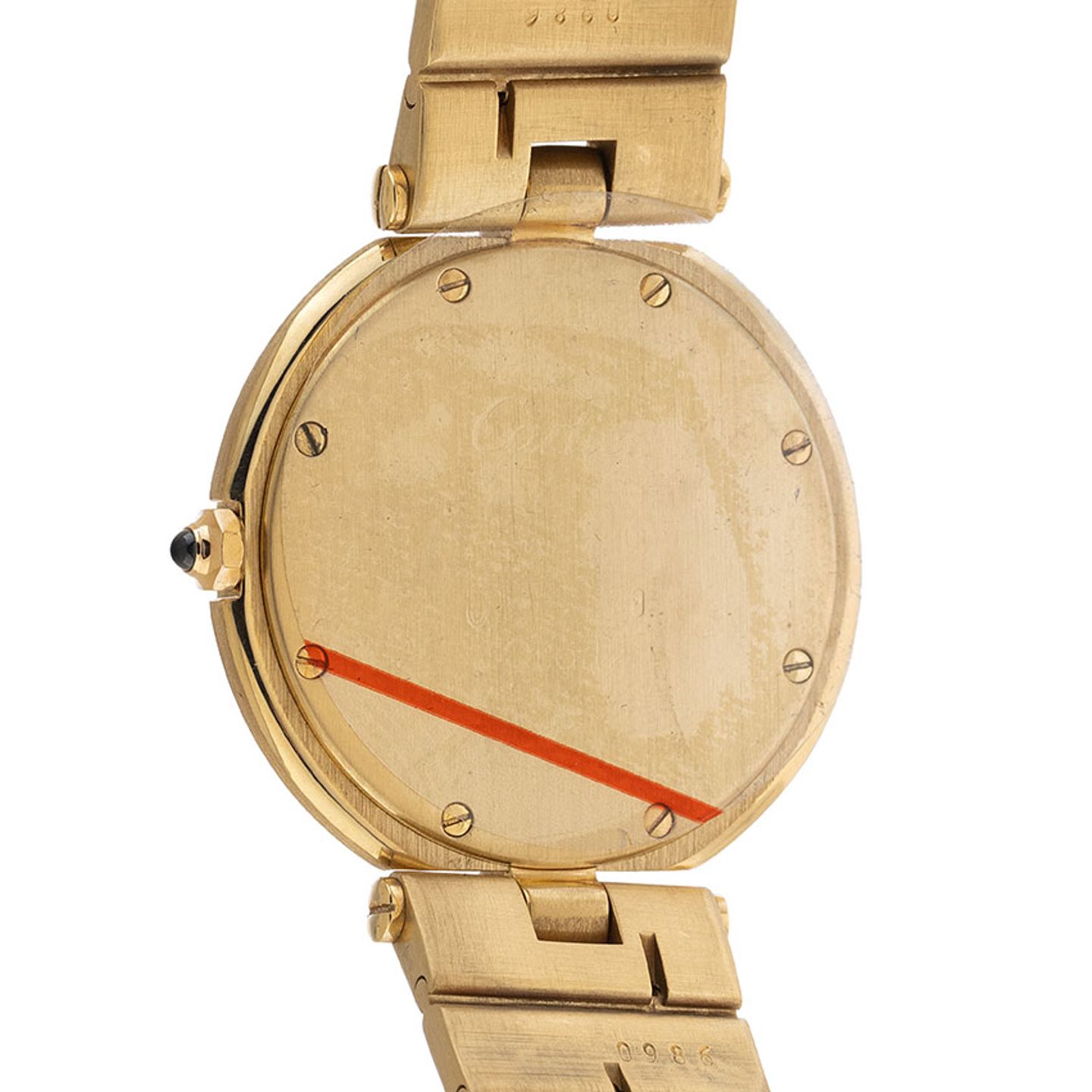 Cartier Santos 8191 (1982) - Wit wijzerplaat 27mm Geelgoud (6/8)
