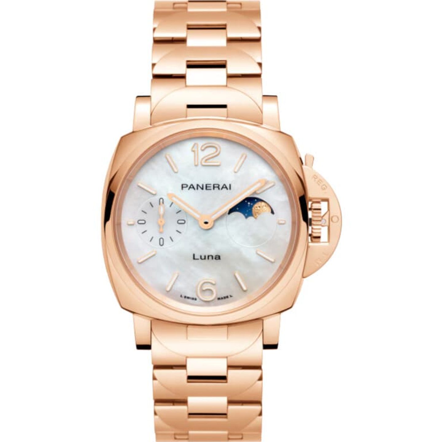 Panerai Luminor Due PAM01504 (2025) - Parelmoer wijzerplaat 38mm Roségoud (1/1)