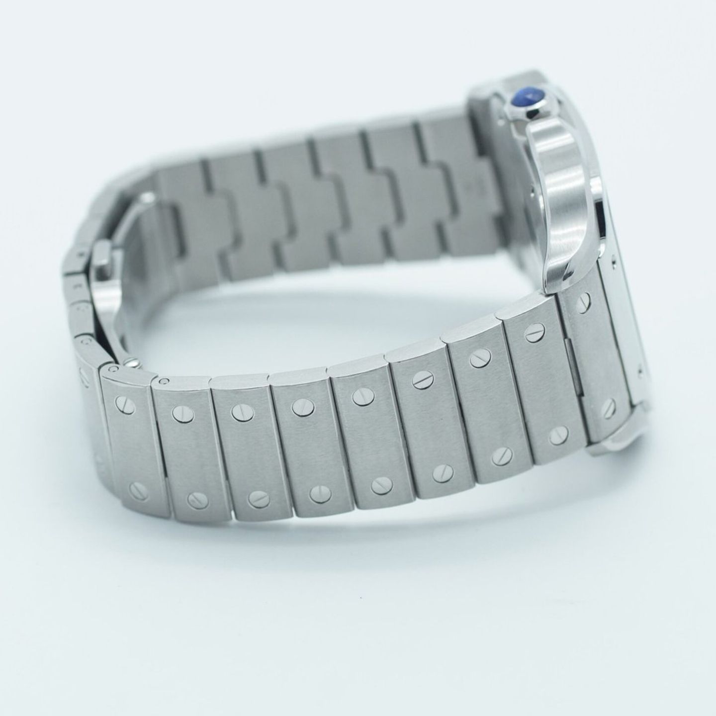 Cartier Santos WSSA0013 (2019) - Blue dial 40 mm Steel case (6/8)