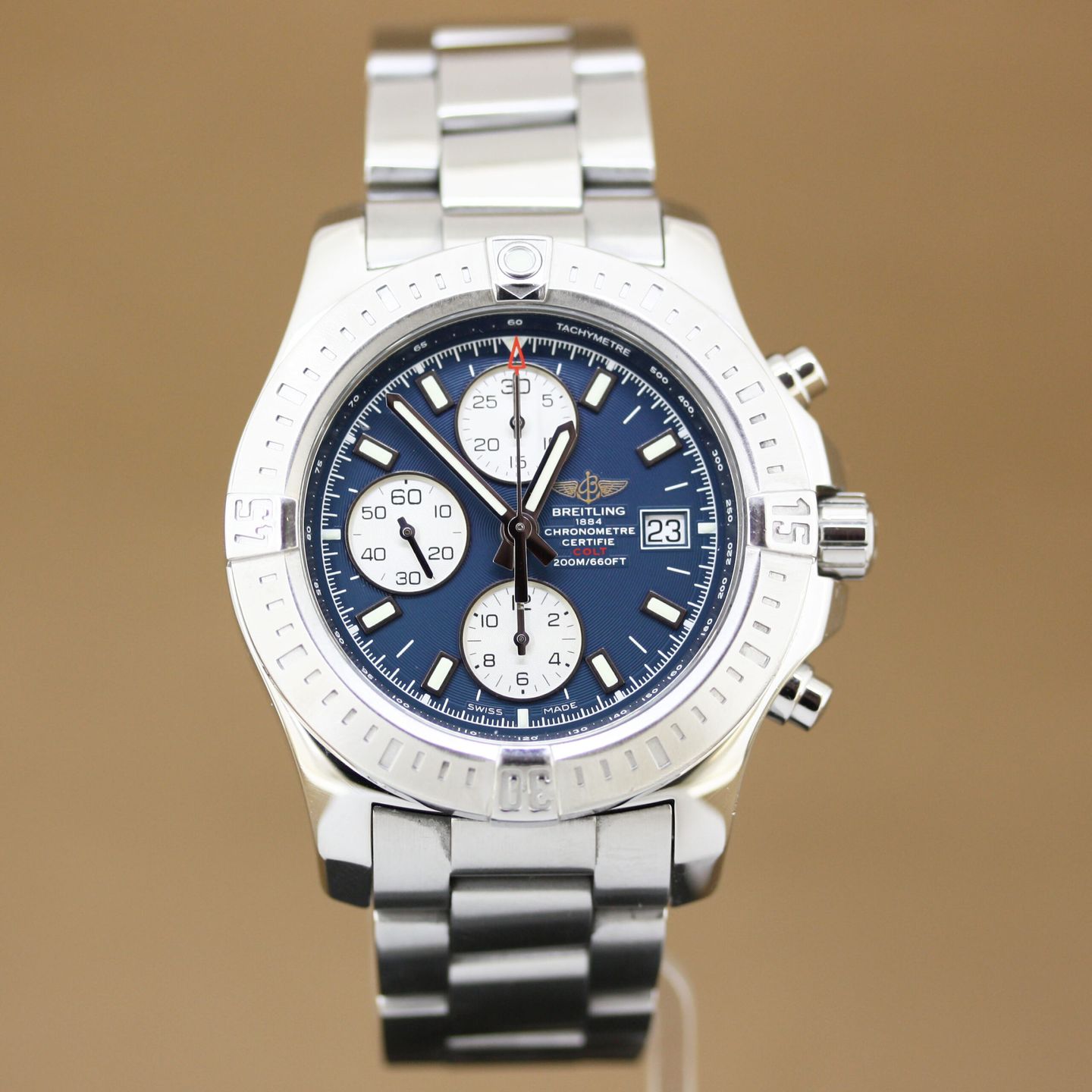 Breitling Colt Chronograph A1338811.C914.228S (2017) - Blauw wijzerplaat 44mm Staal (1/8)