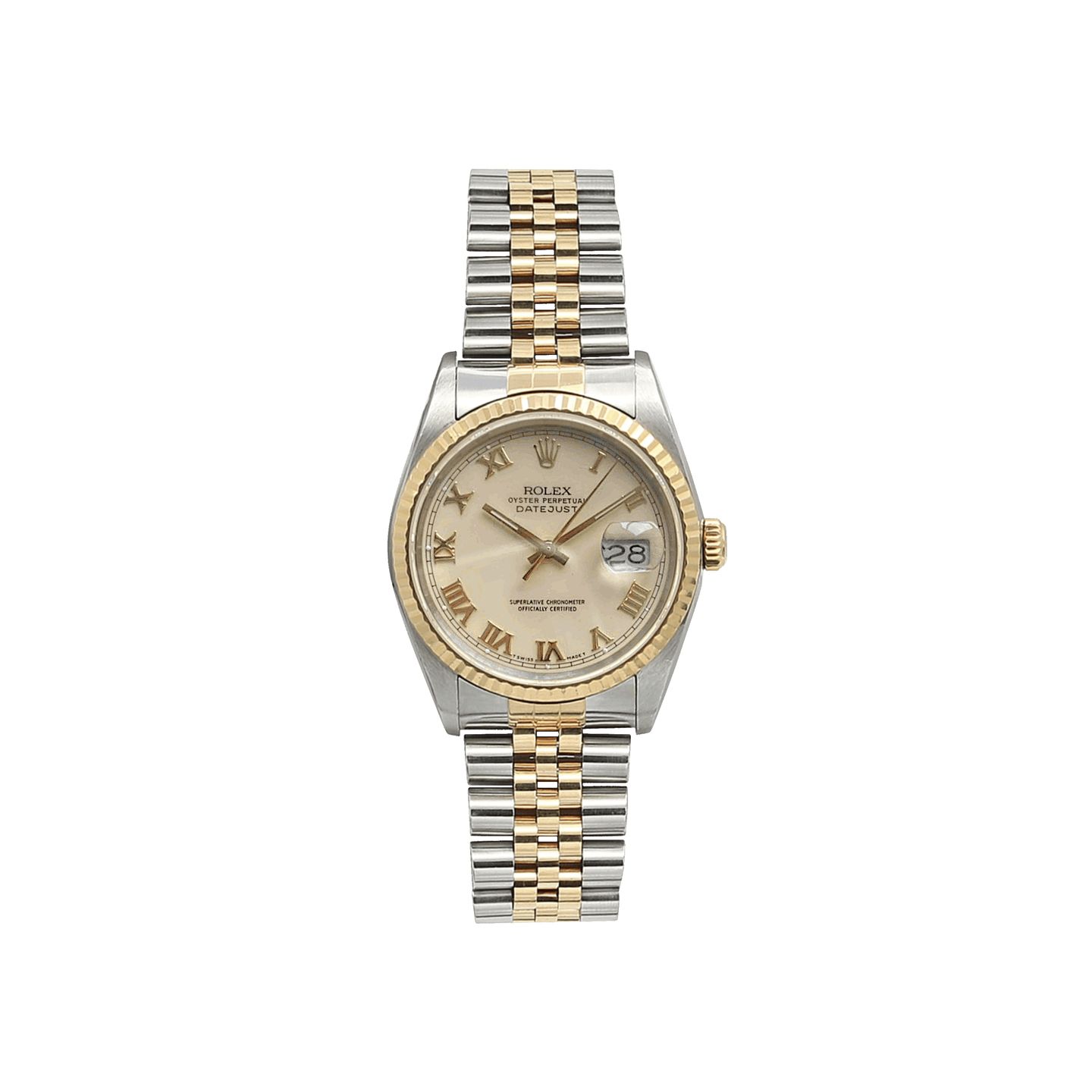 Rolex Datejust 36 16233 (Unknown (random serial)) - 36 mm Gold/Steel case (1/7)