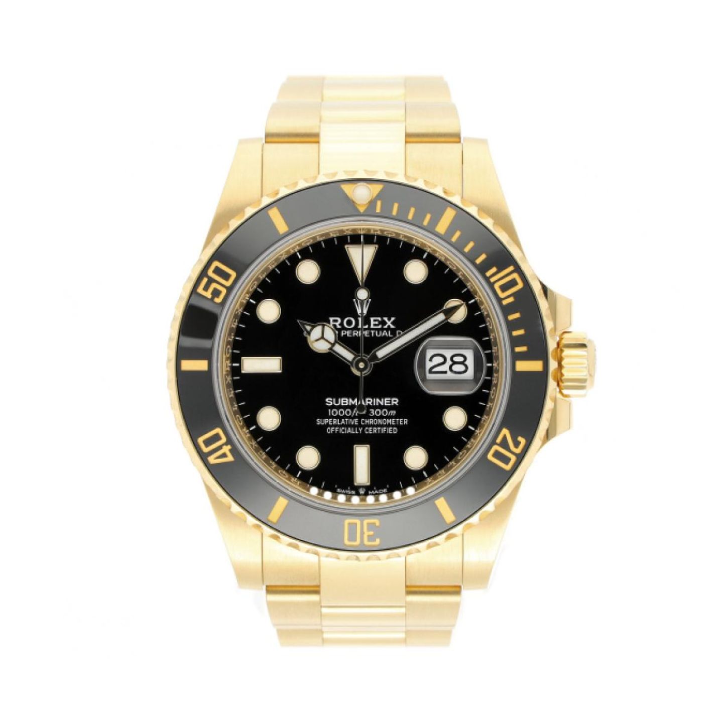 Rolex Submariner Date 126618LN (2022) - Zwart wijzerplaat 41mm Geelgoud (1/5)