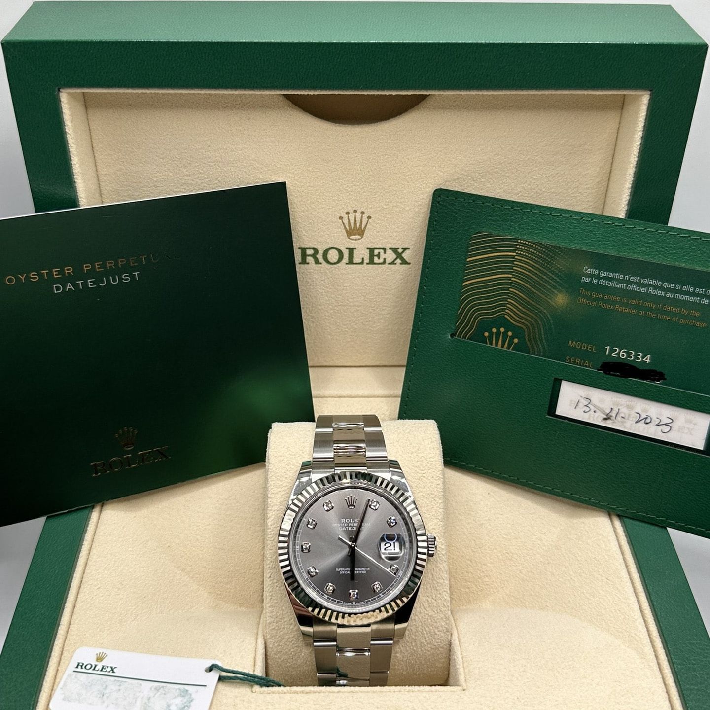 Rolex Datejust 41 126334 (2023) - Grey dial 41 mm Steel case (2/6)