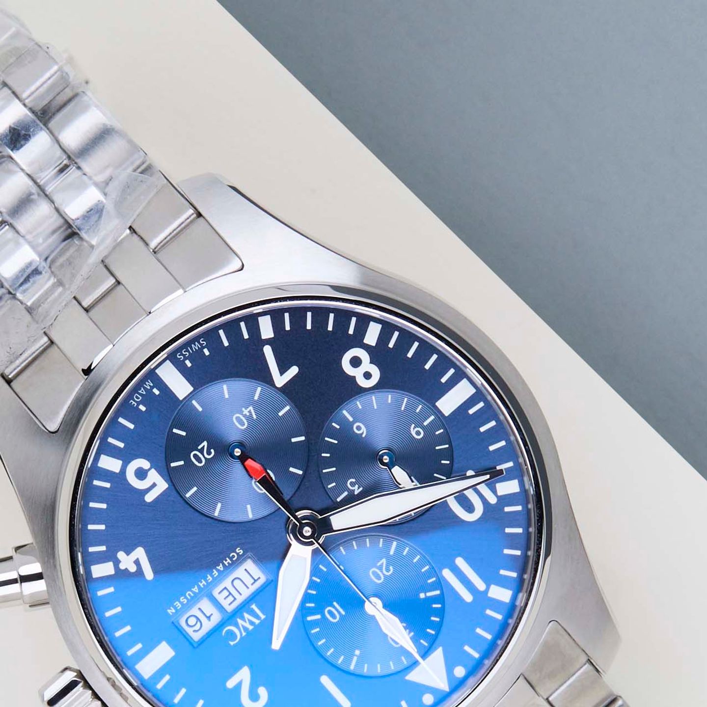 IWC Pilot Chronograph IW388102 (2026) - Blauw wijzerplaat 41mm Staal (4/8)