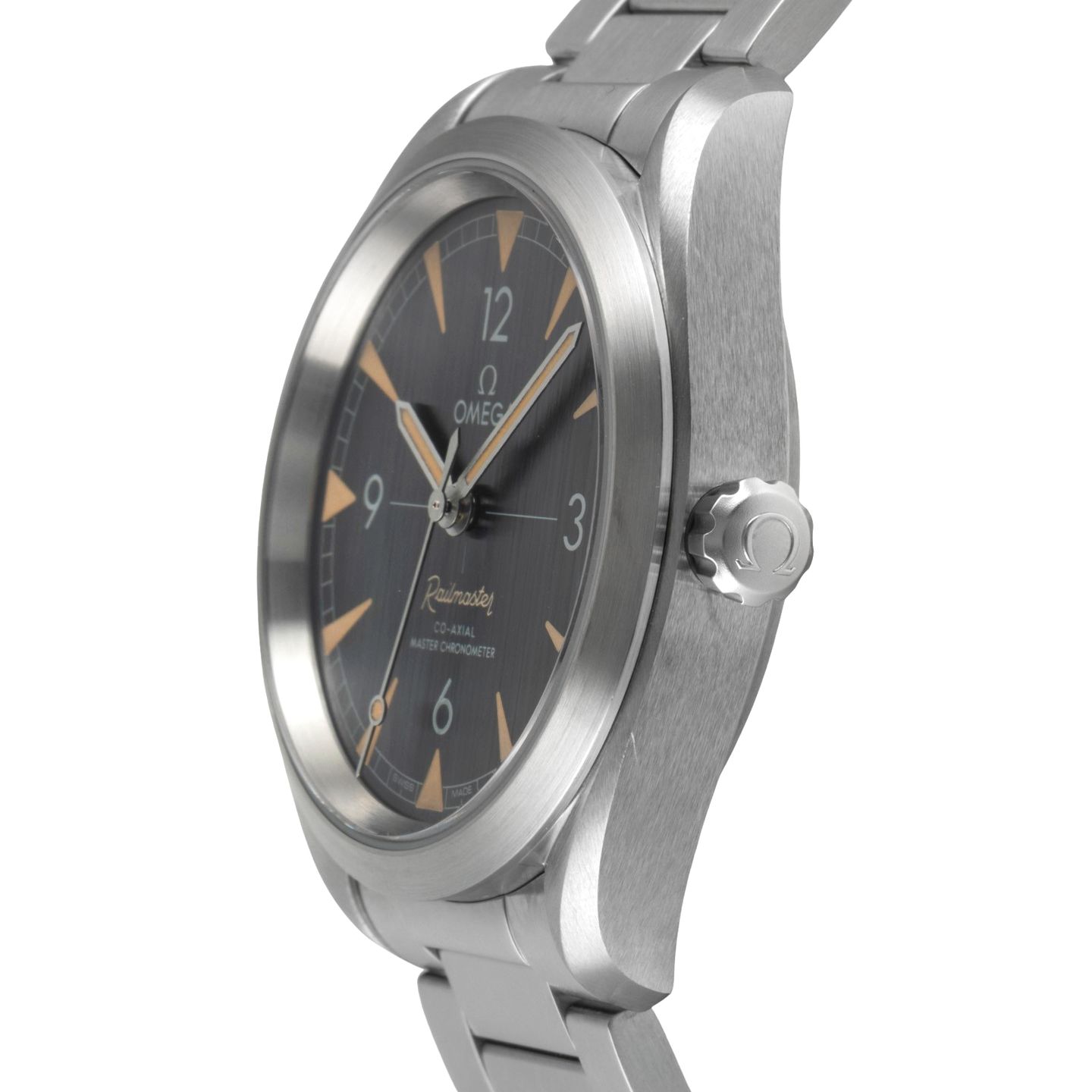 Omega Seamaster Railmaster 220.10.40.20.01.001 (Onbekend (willekeurig serienummer)) - Grijs wijzerplaat 40mm Staal (6/8)