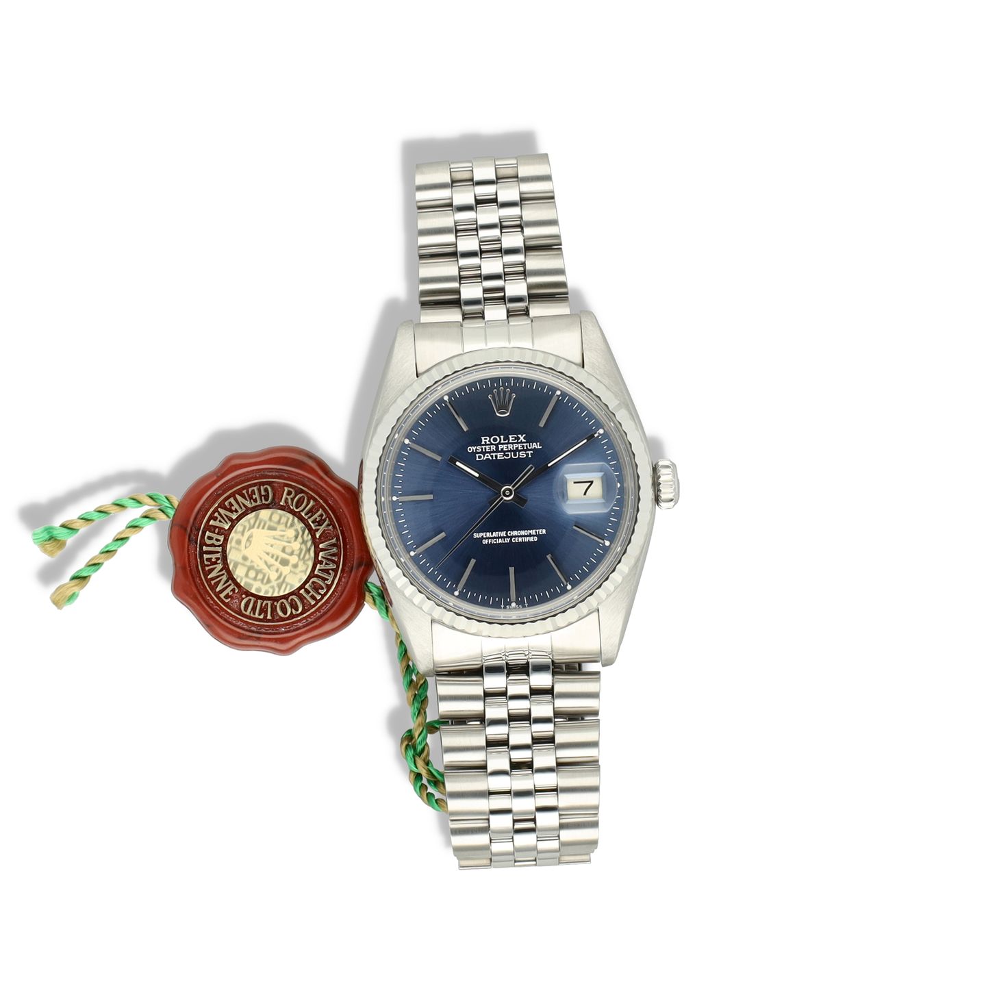 Rolex Datejust 36 16014 (1985) - Blauw wijzerplaat 36mm Staal (7/8)