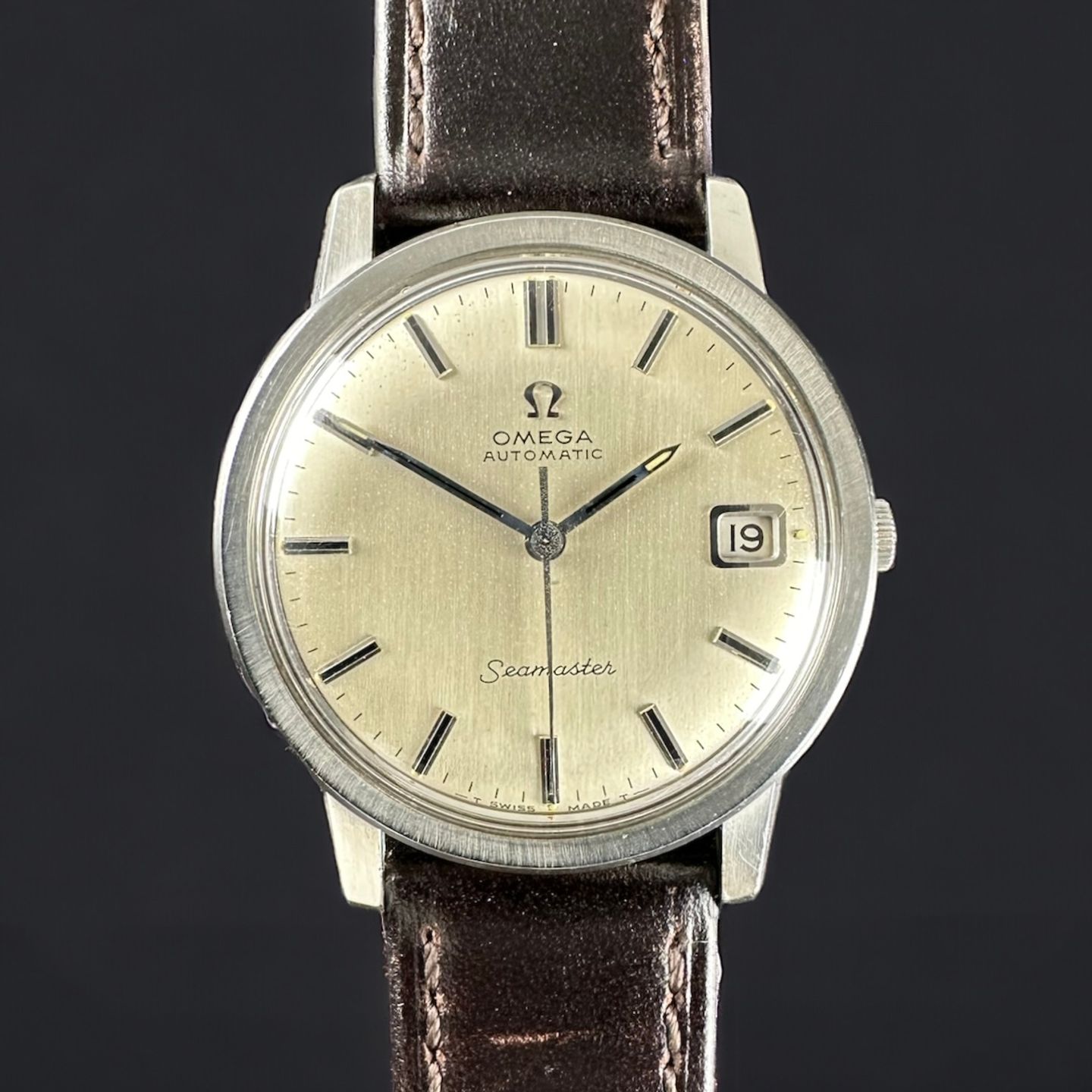 Omega Seamaster 166.003 (1966) - Wit wijzerplaat 35mm Staal (2/8)