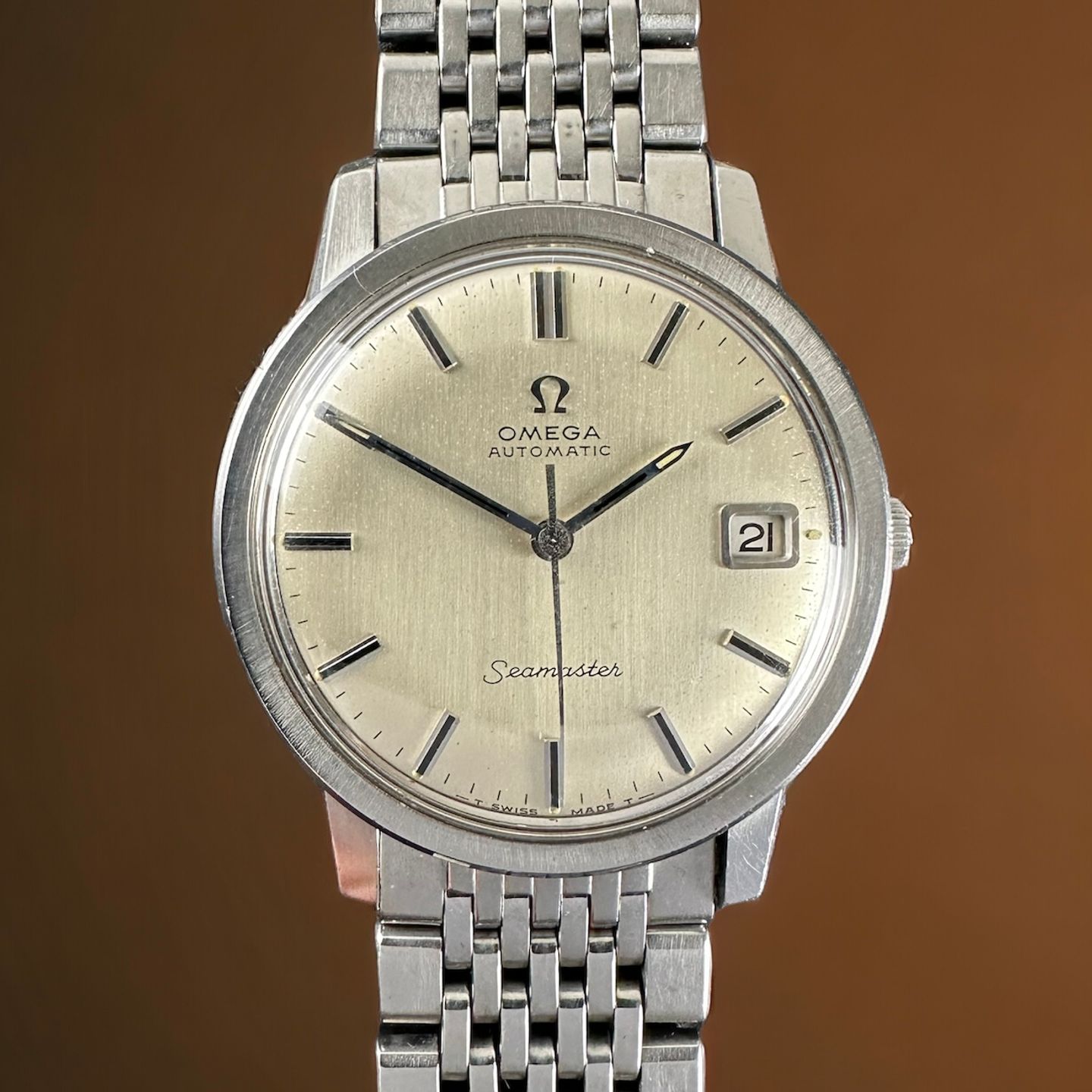 Omega Seamaster 166.003 (1966) - Wit wijzerplaat 35mm Staal (1/8)