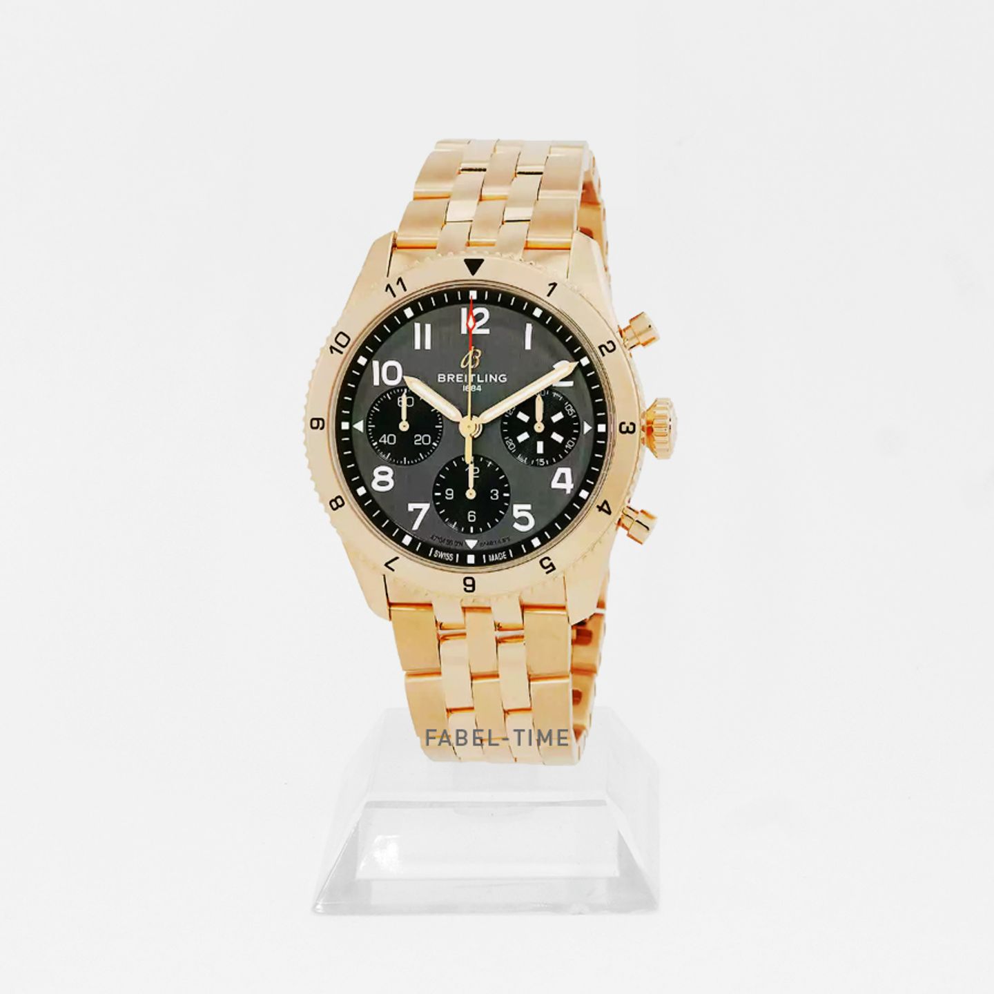 Breitling Classic AVI R233801A1B1R1 (2024) - Zwart wijzerplaat 42mm Roodgoud (1/1)