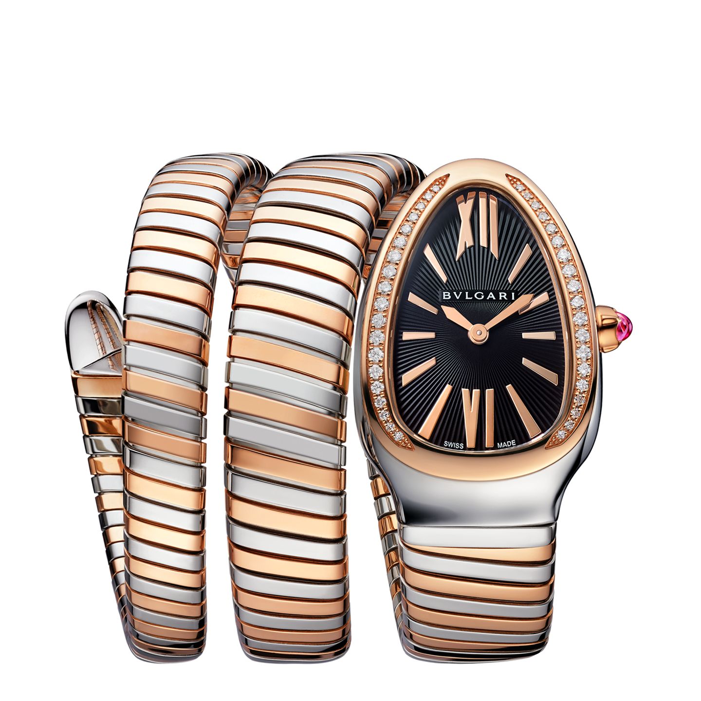 Bulgari Serpenti 102099 (2025) - Zwart wijzerplaat 35mm Staal (1/1)