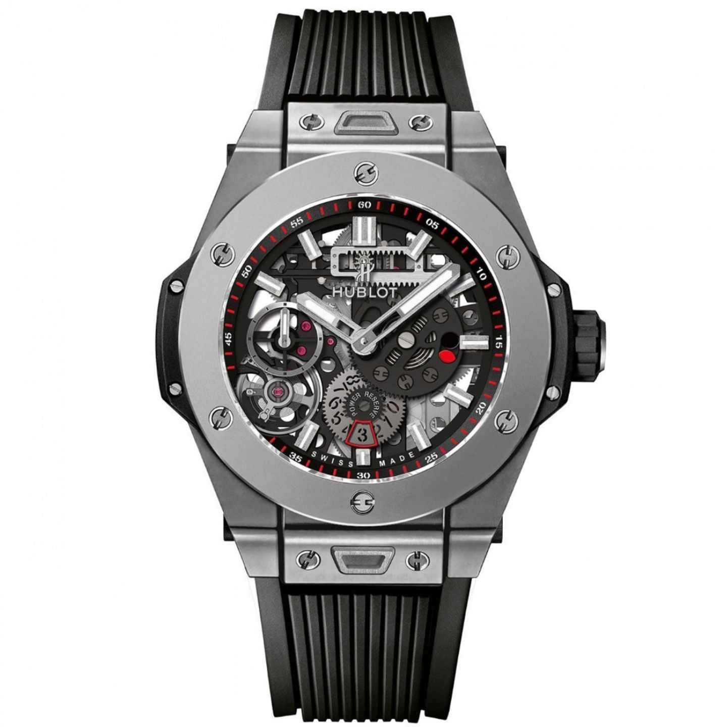 Hublot Big Bang Meca-10 414.NI.1123.RX (2023) - Transparant wijzerplaat 45mm Titanium (1/1)