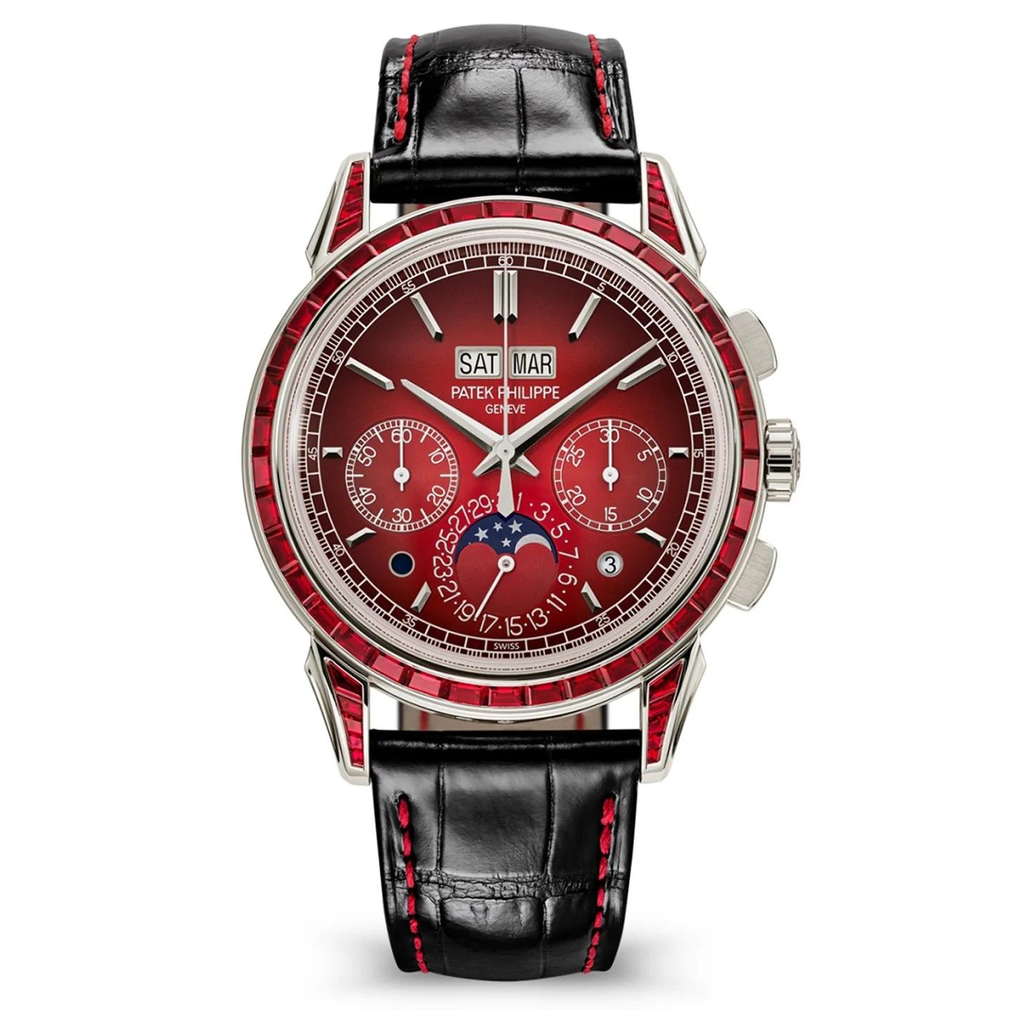 Patek Philippe Perpetual Calendar Chronograph 5271/12P-010 (2025) - Red dial 41 mm Platinum case (1/1)