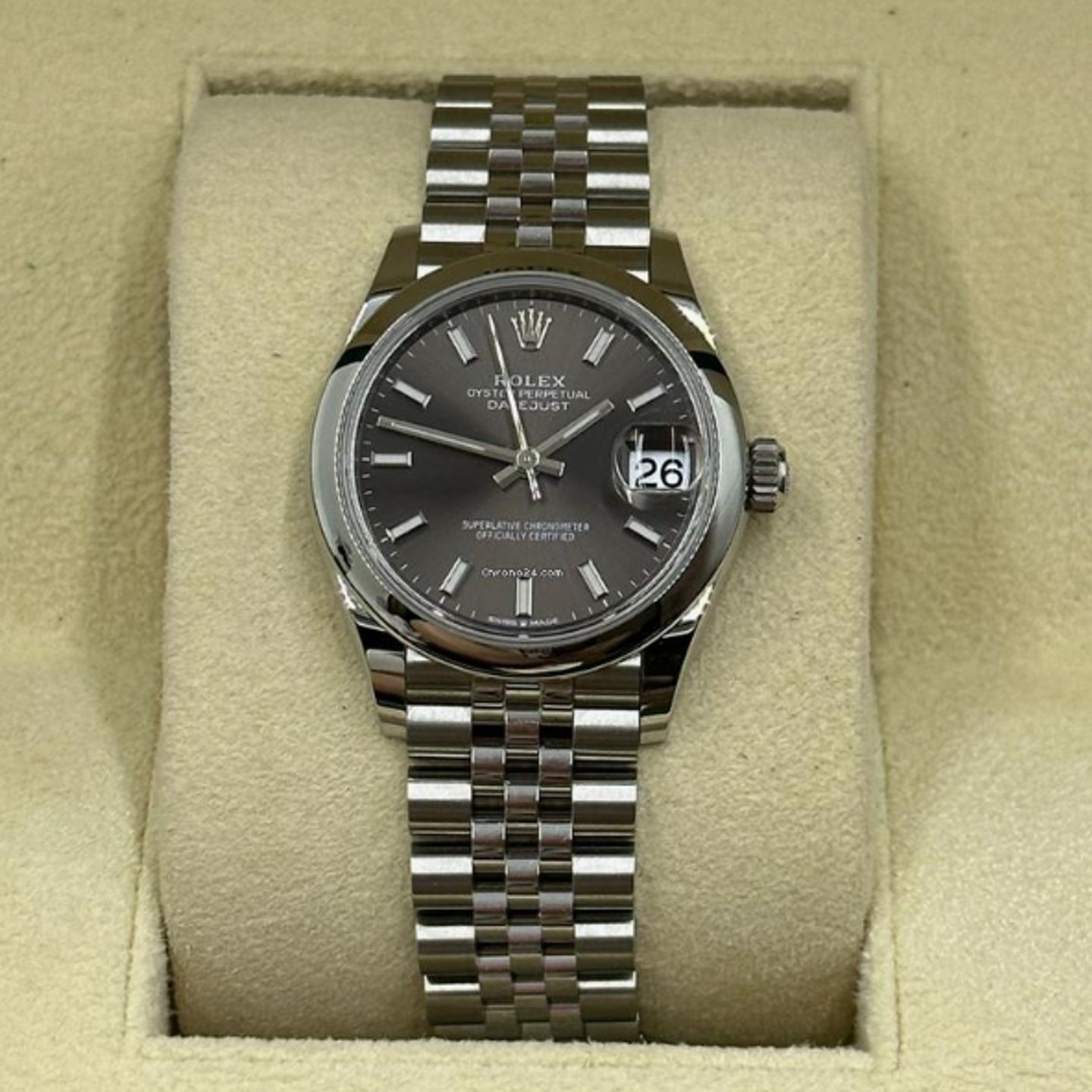 Rolex Datejust 31 278240 (2025) - Grey dial 31 mm Steel case (1/4)