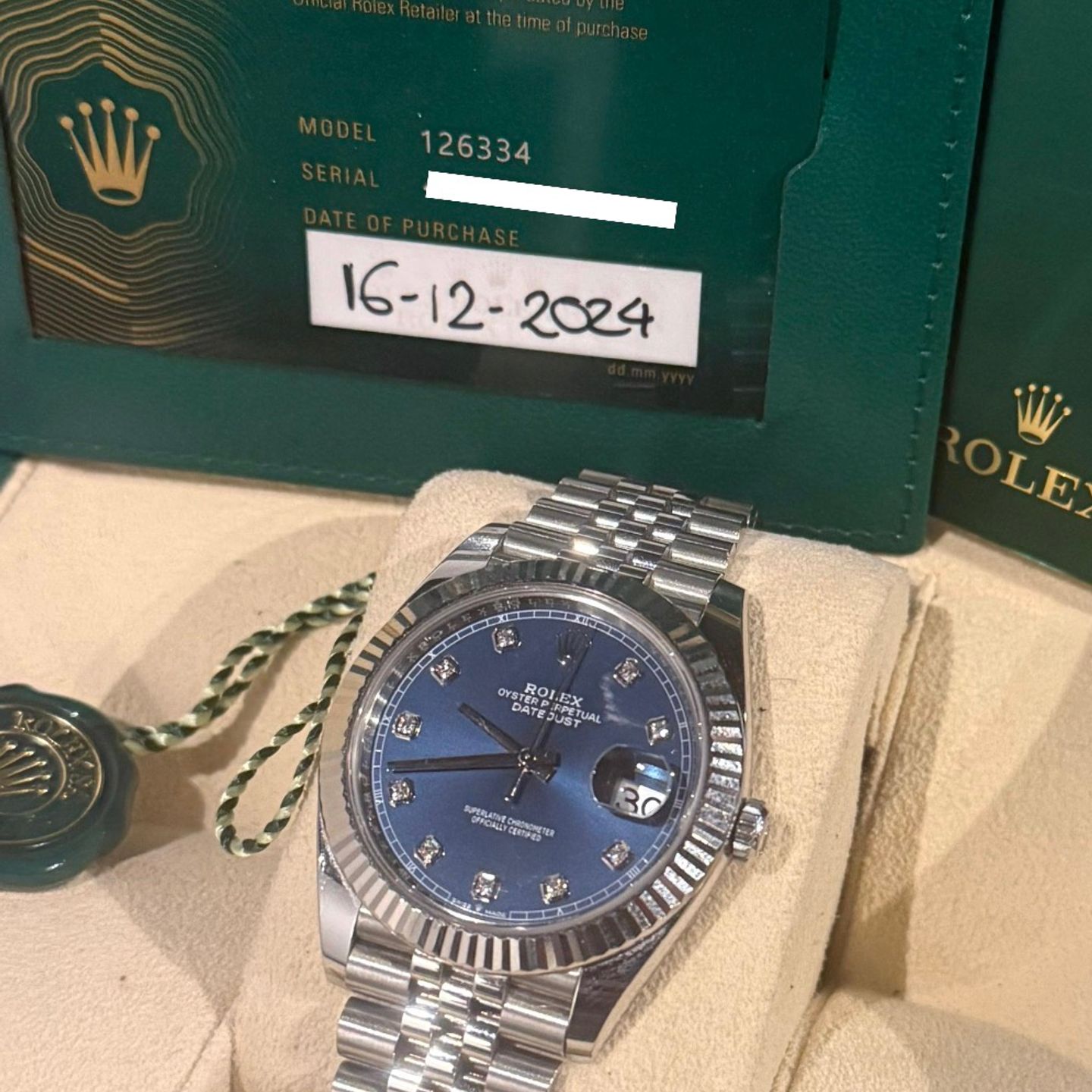 Rolex Datejust 41 126334 (2024) - Blue dial 41 mm Steel case (1/1)