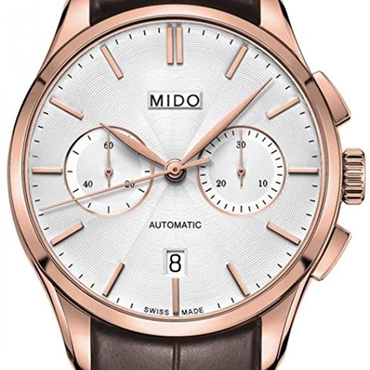 Mido Belluna M024.427.36.031.00 (2024) - Zilver wijzerplaat 42mm Staal (1/1)