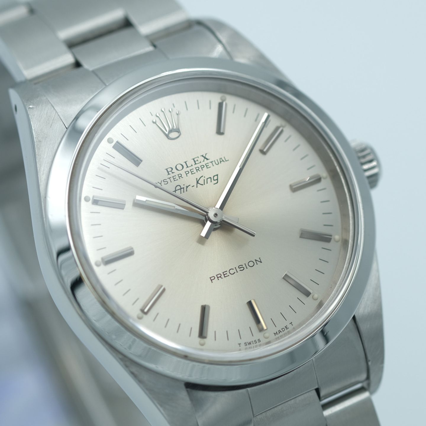 Rolex Air-King 14000 (1991) - Silver dial 34 mm Steel case (2/8)