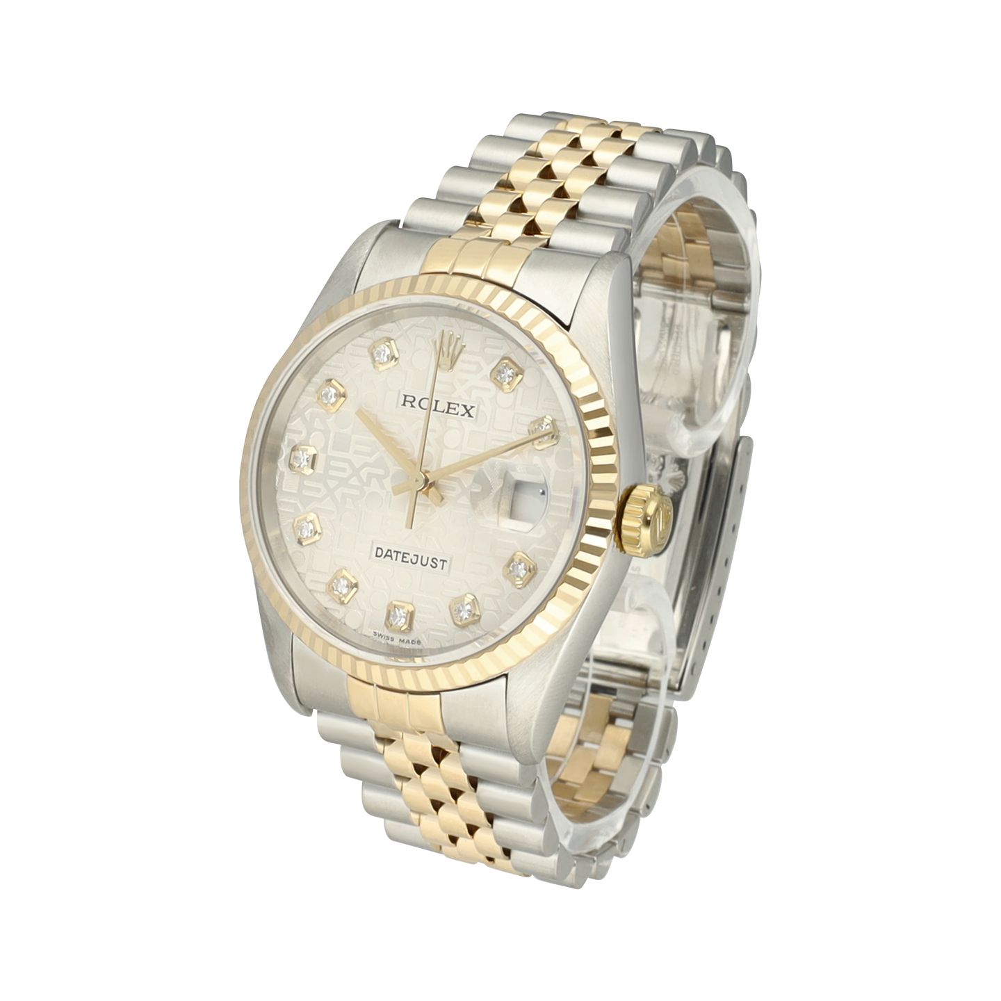 Rolex Datejust 36 16233 (1996) - Silver dial 36 mm Gold/Steel case (5/8)