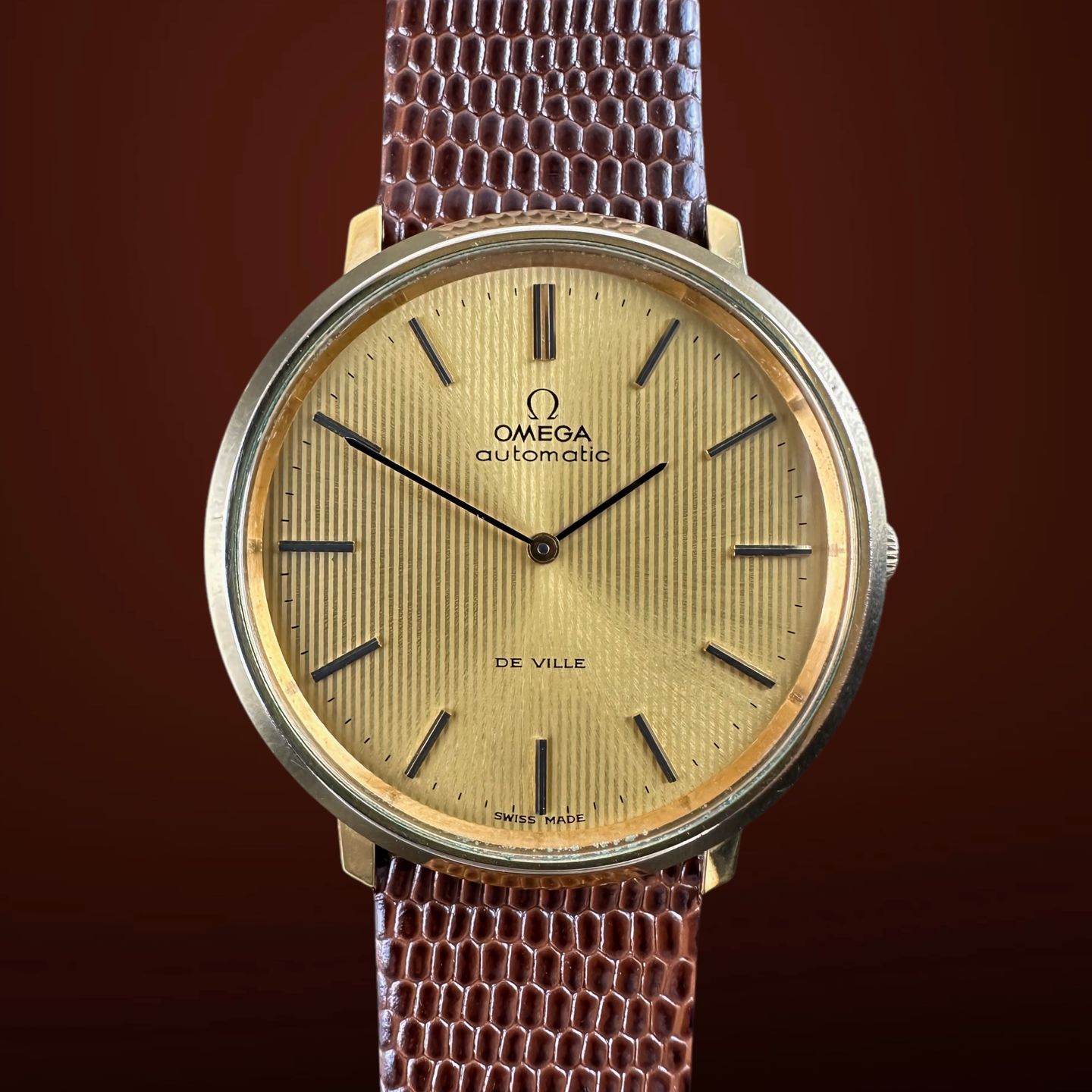 Omega De Ville 151.0039 (1972) - Gold dial 36 mm Gold/Steel case (1/8)