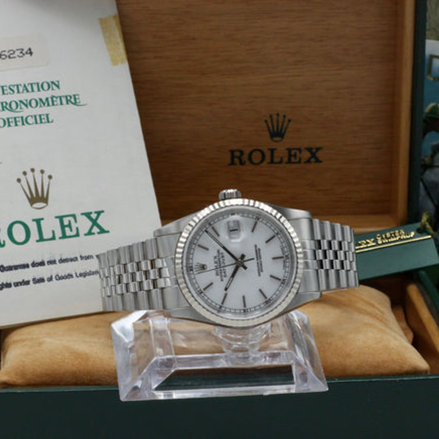 Rolex Datejust 36 16234 (1991) - White dial 36 mm Steel case (3/7)