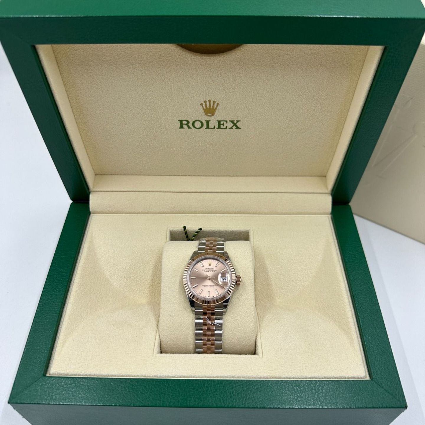 Rolex Lady-Datejust 279171 (2024) - Gold dial 28 mm Steel case (4/8)