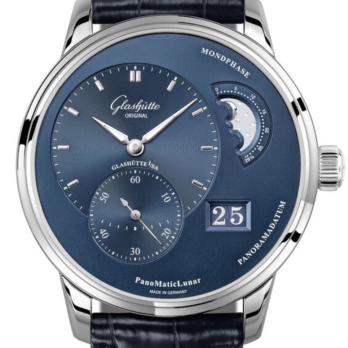 Glashütte Original PanoMaticLunar 1-90-02-46-32-61 (2026) - Blue dial 40 mm Steel case (1/1)
