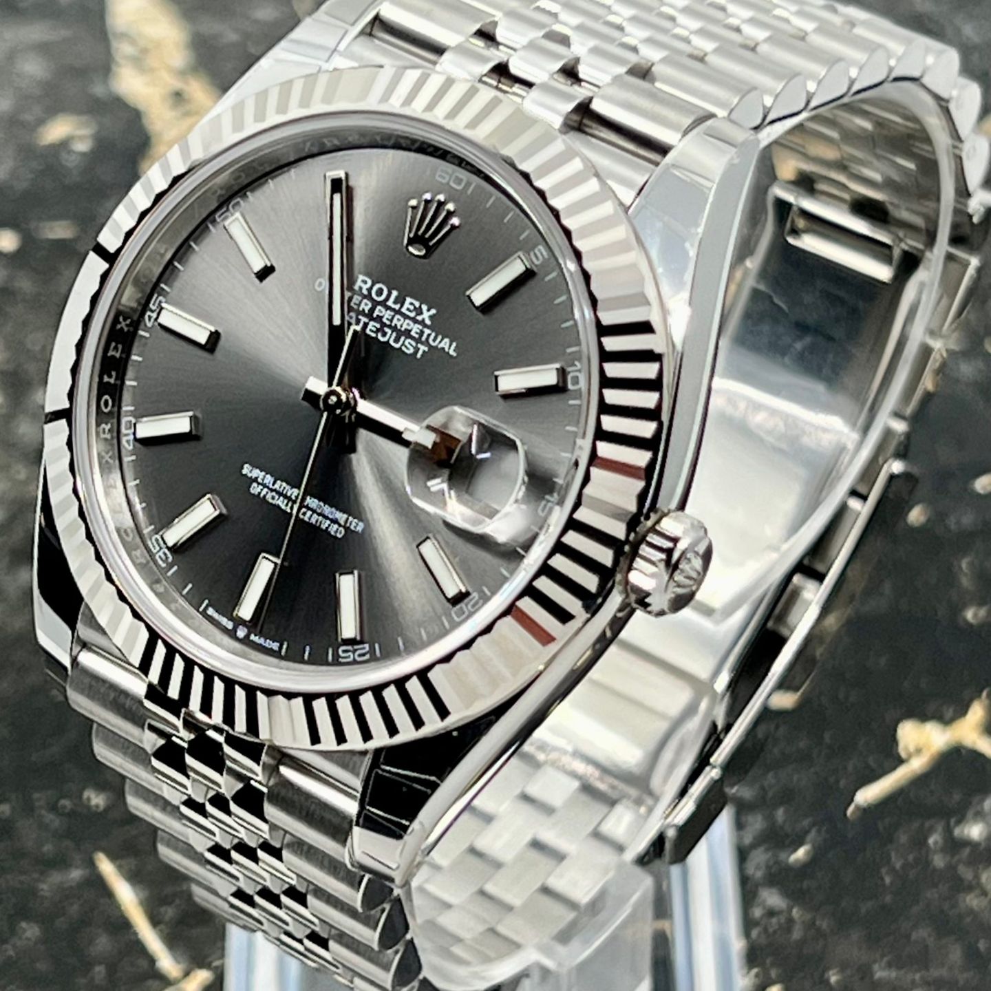 Rolex Datejust 41 126334 (2025) - Grey dial 41 mm Steel case (4/8)