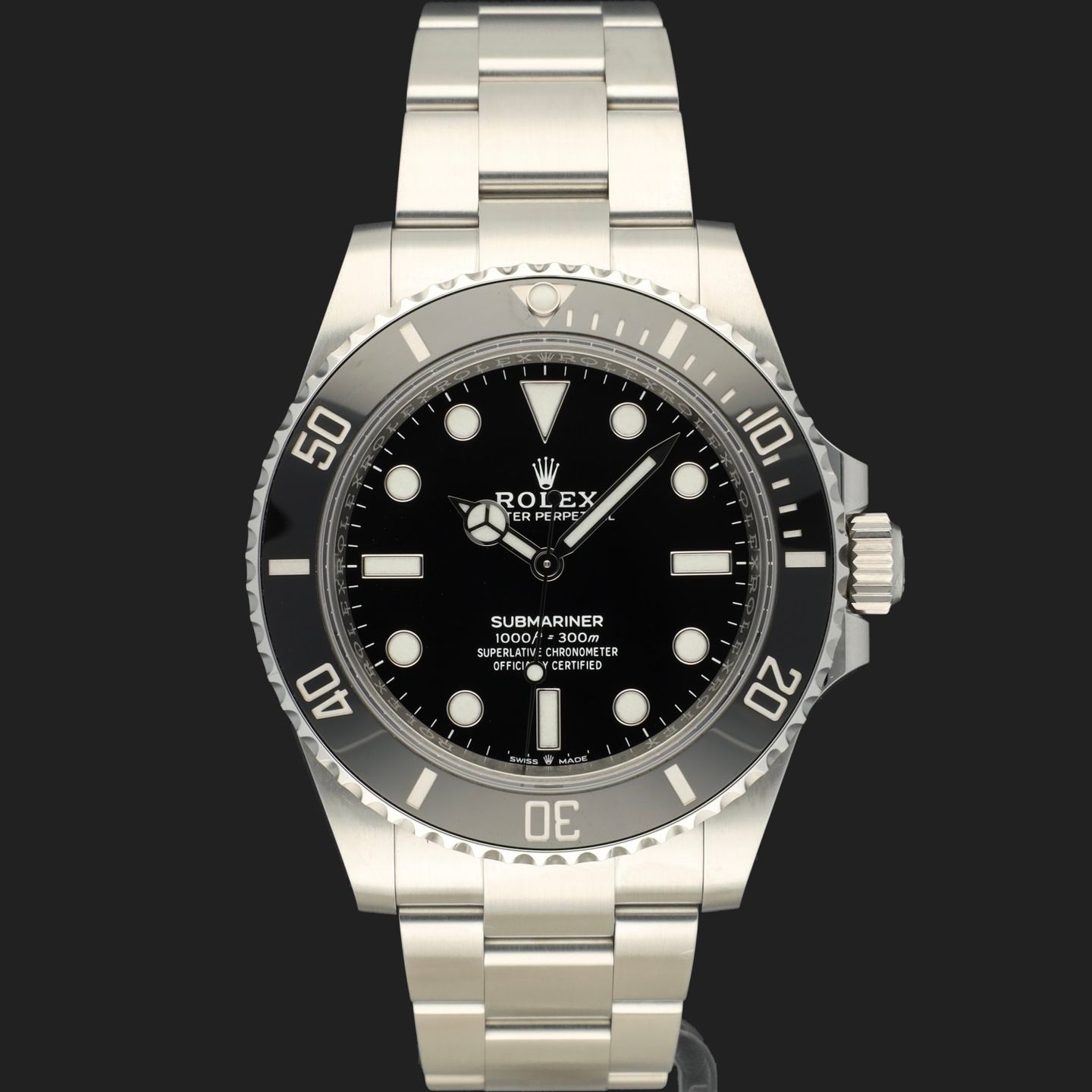 Rolex Submariner No Date 124060 (2021) - Zwart wijzerplaat 41mm Staal (3/8)