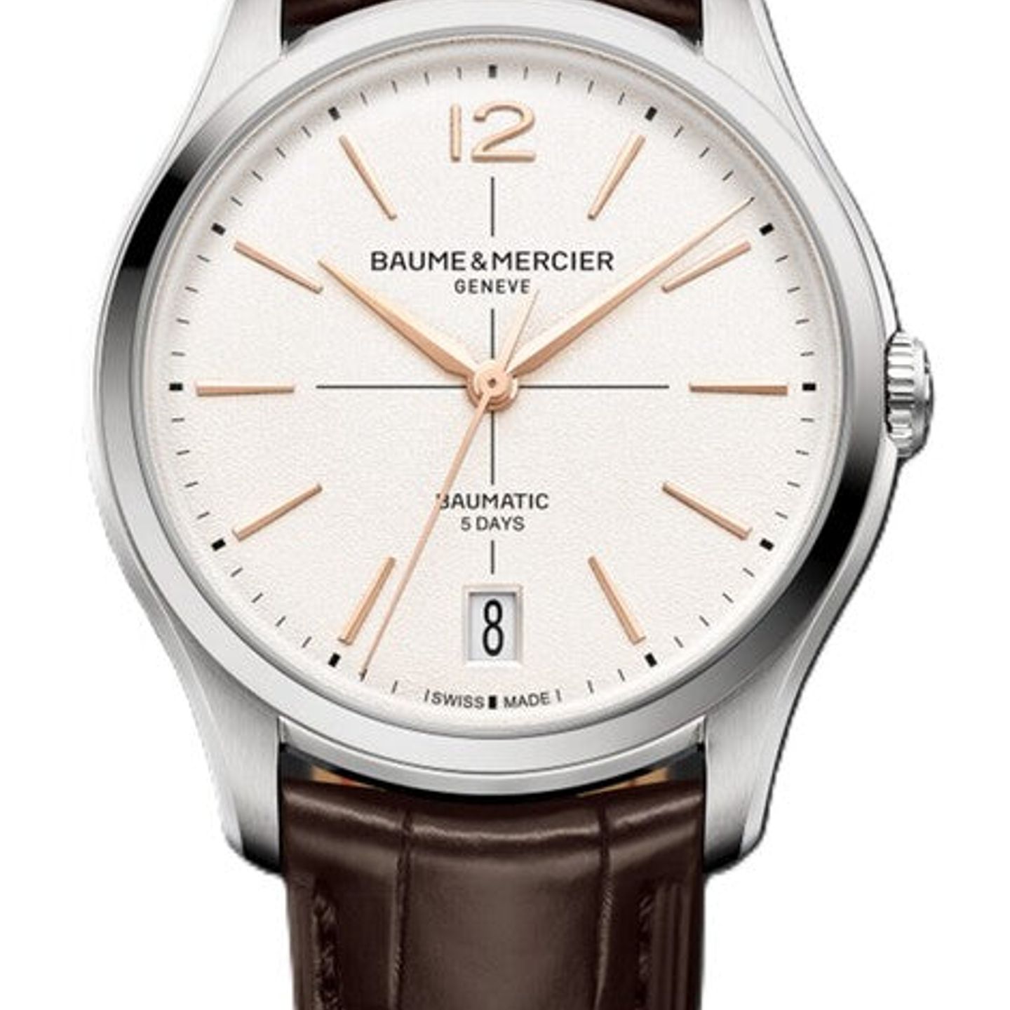 Baume & Mercier Clifton M0A10773 (2026) - Wit wijzerplaat 39mm Staal (1/1)