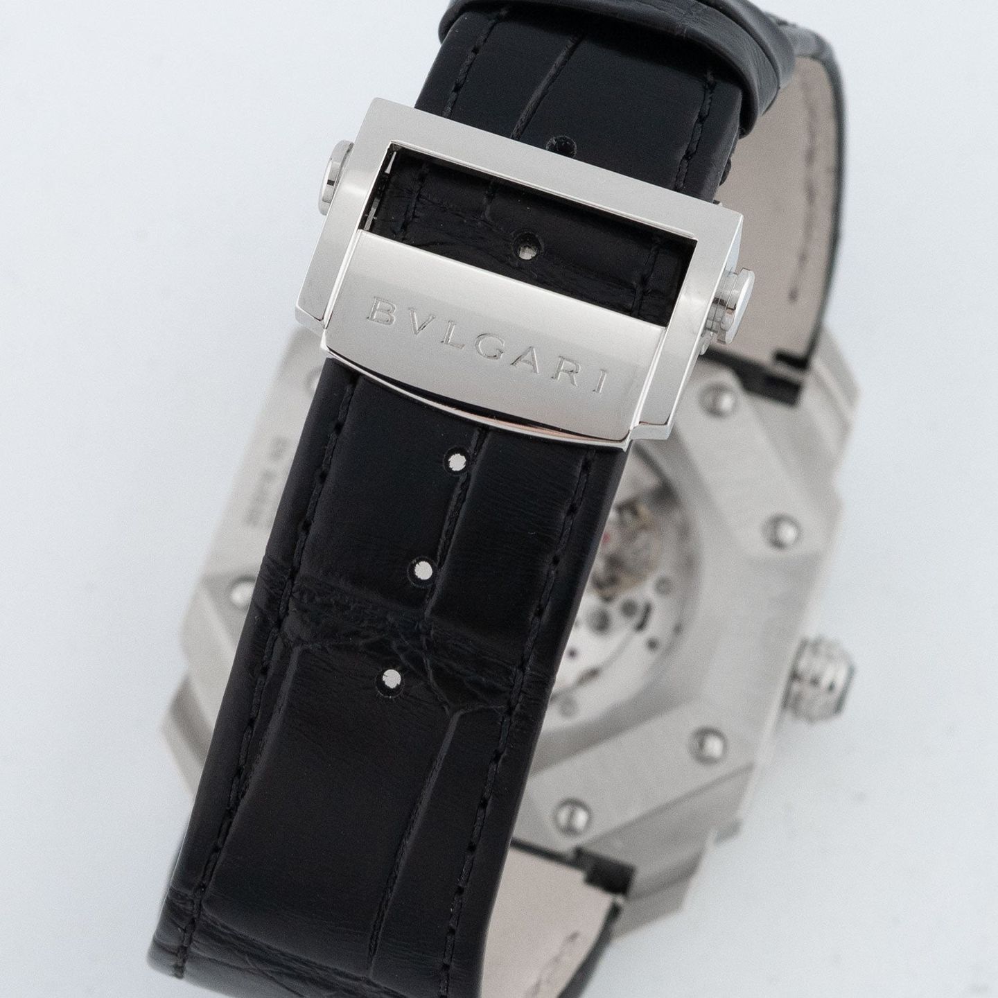 Bulgari Octo BGO 41 S (Onbekend (willekeurig serienummer)) - Zwart wijzerplaat 42mm Staal (4/7)