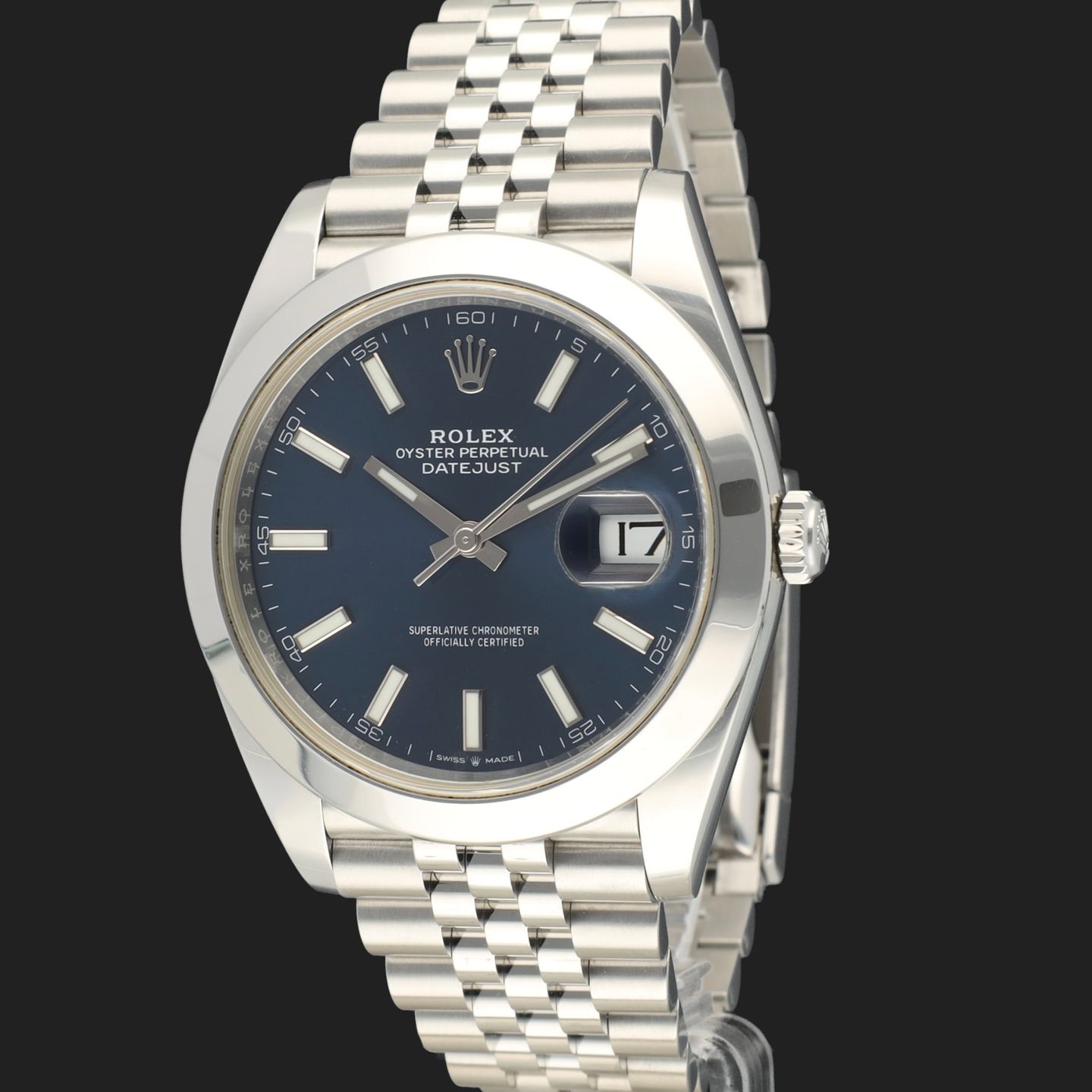 Rolex Datejust 41 126300 (2021) - Blauw wijzerplaat 41mm Staal (1/8)