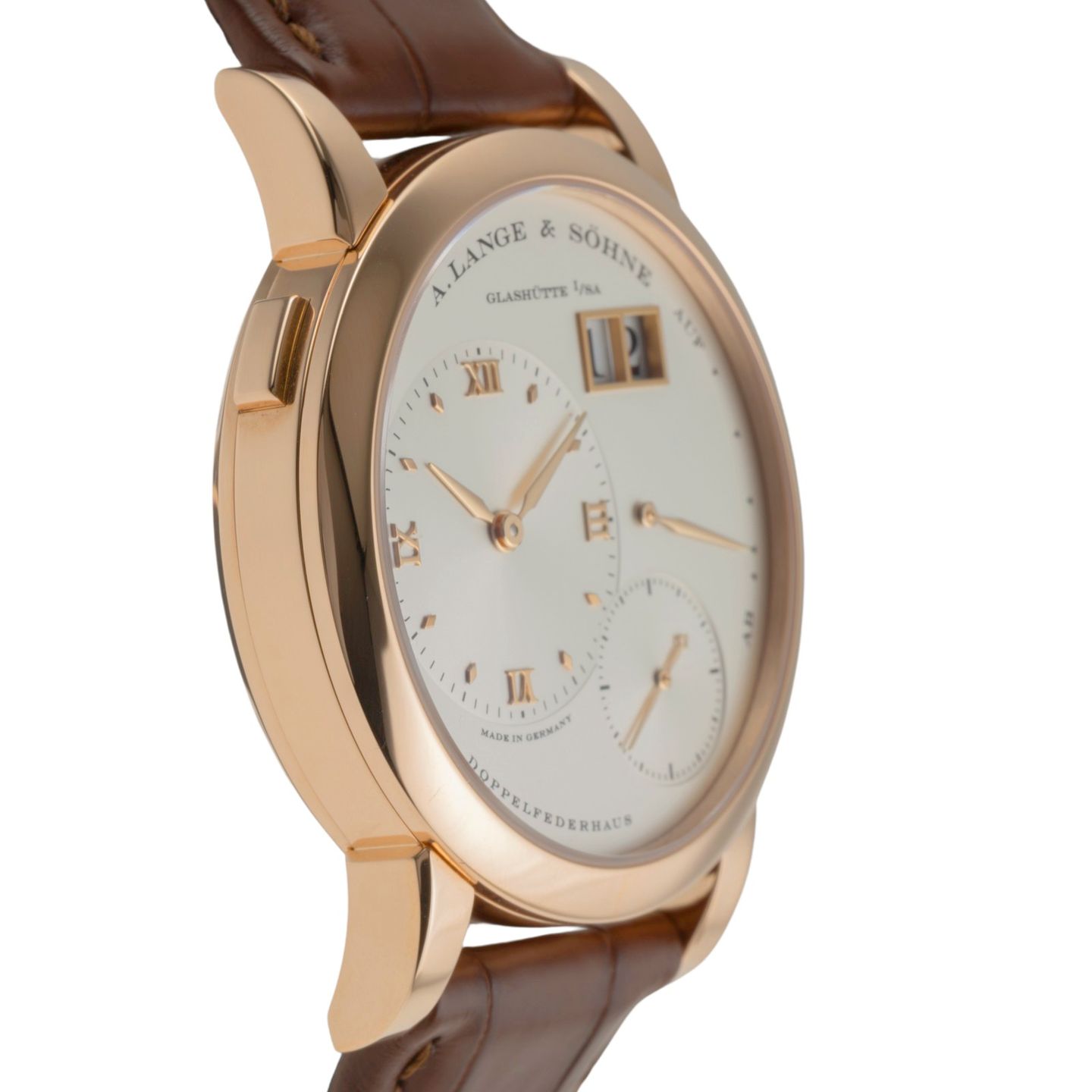 A. Lange & Söhne Lange 1 101.032 (Onbekend (willekeurig serienummer)) - Zilver wijzerplaat 39mm Roségoud (7/8)