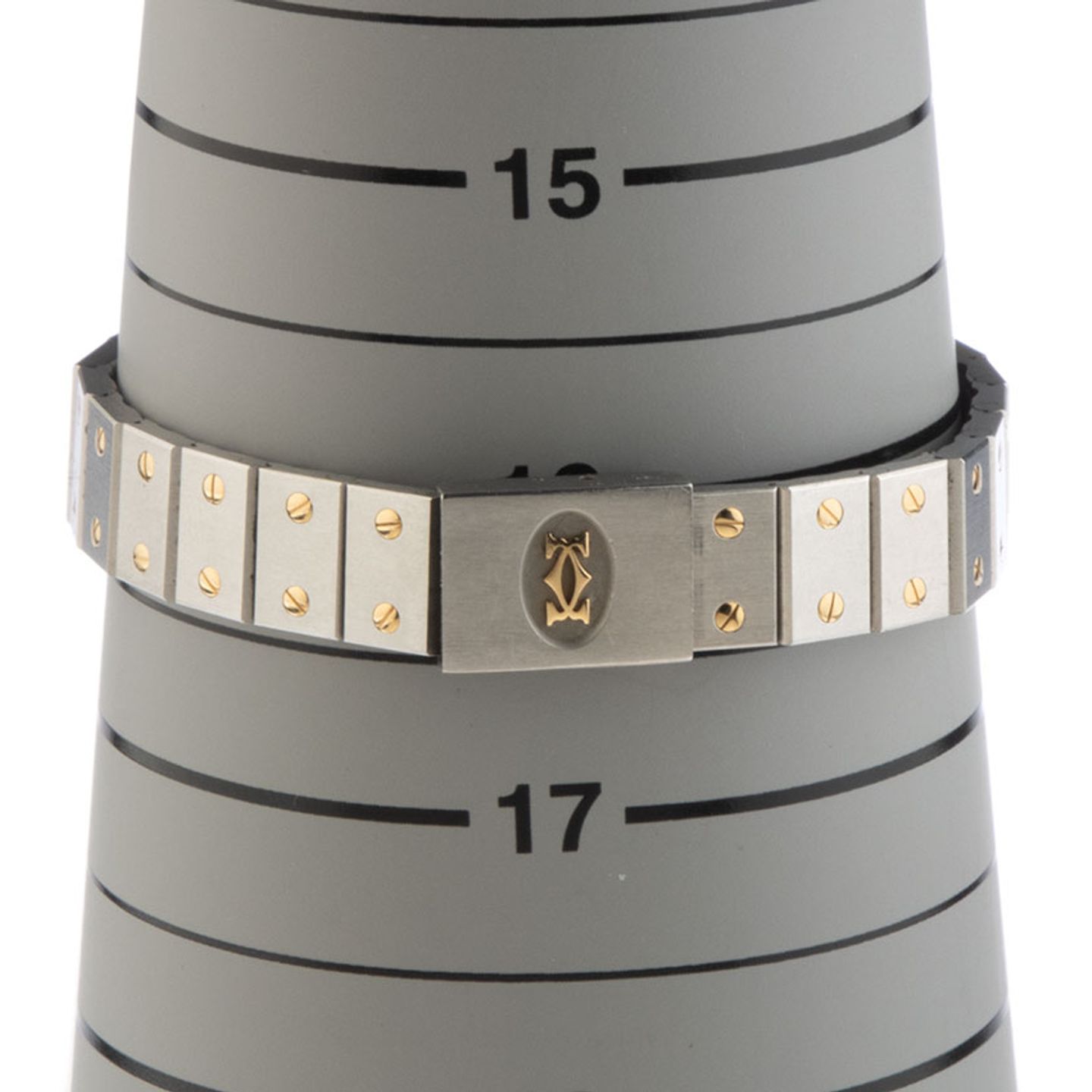 Cartier Santos 187903 (1993) - Beige dial 25 mm Gold/Steel case (8/8)