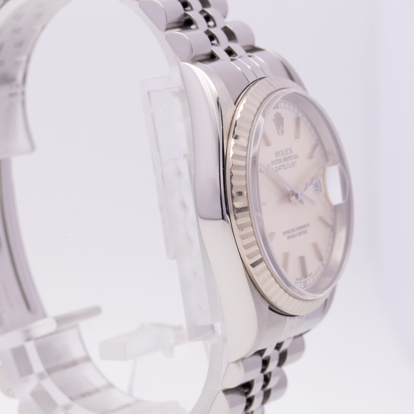 Rolex Datejust 36 16234 (2000) - Zilver wijzerplaat 36mm Staal (2/8)