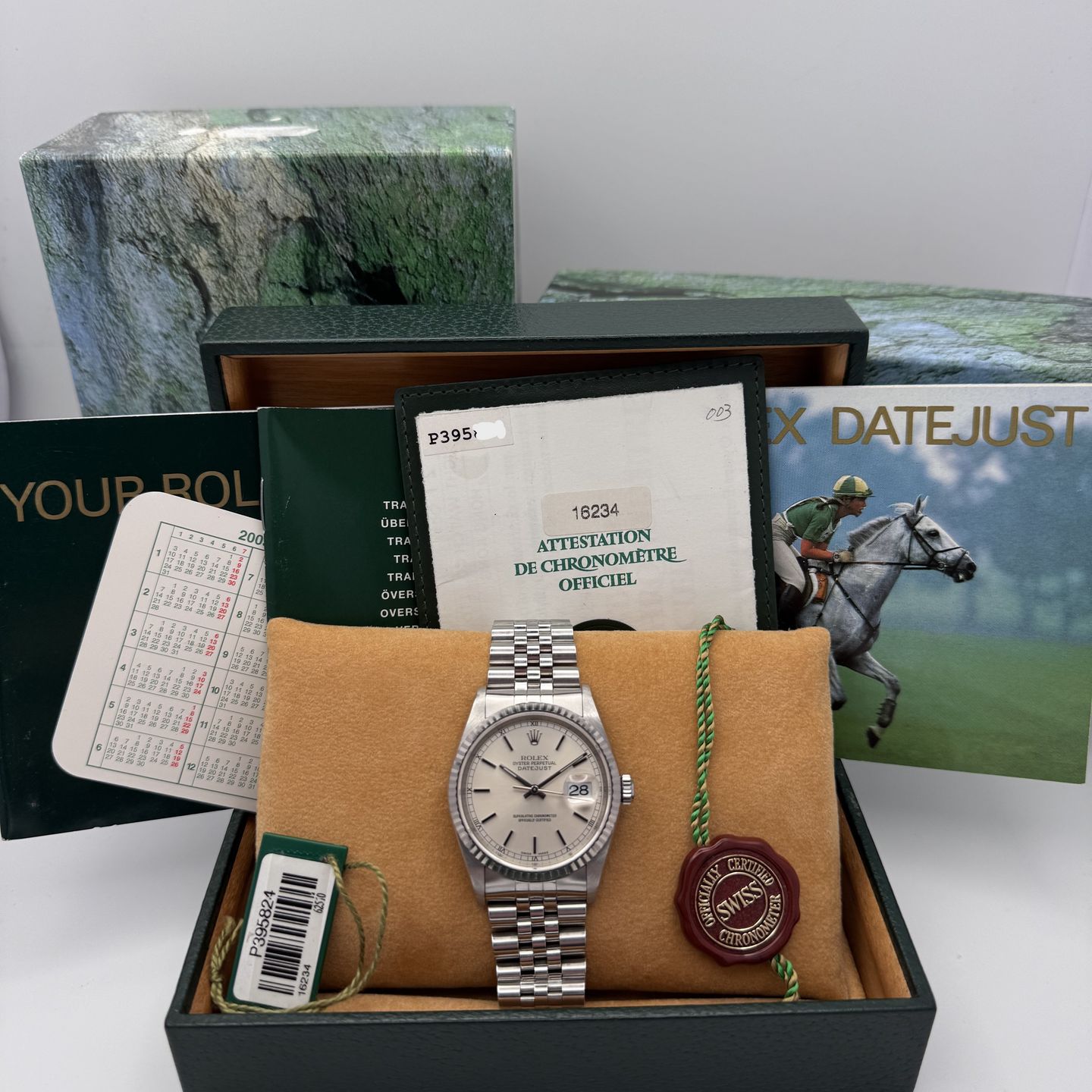 Rolex Datejust 36 16234 (2000) - Zilver wijzerplaat 36mm Staal (7/8)