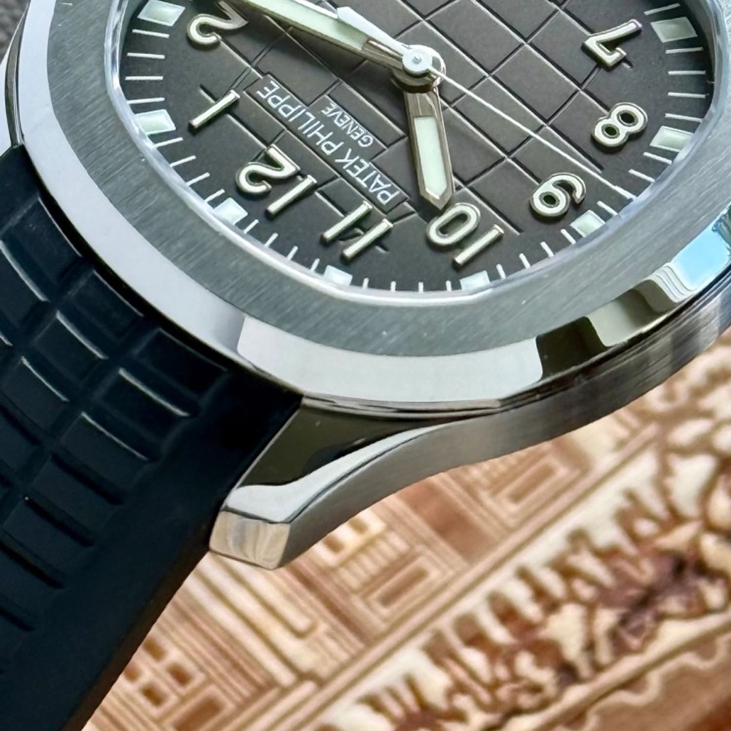 Patek Philippe Aquanaut 5165 (2008) - Black dial 39 mm Steel case (5/16)