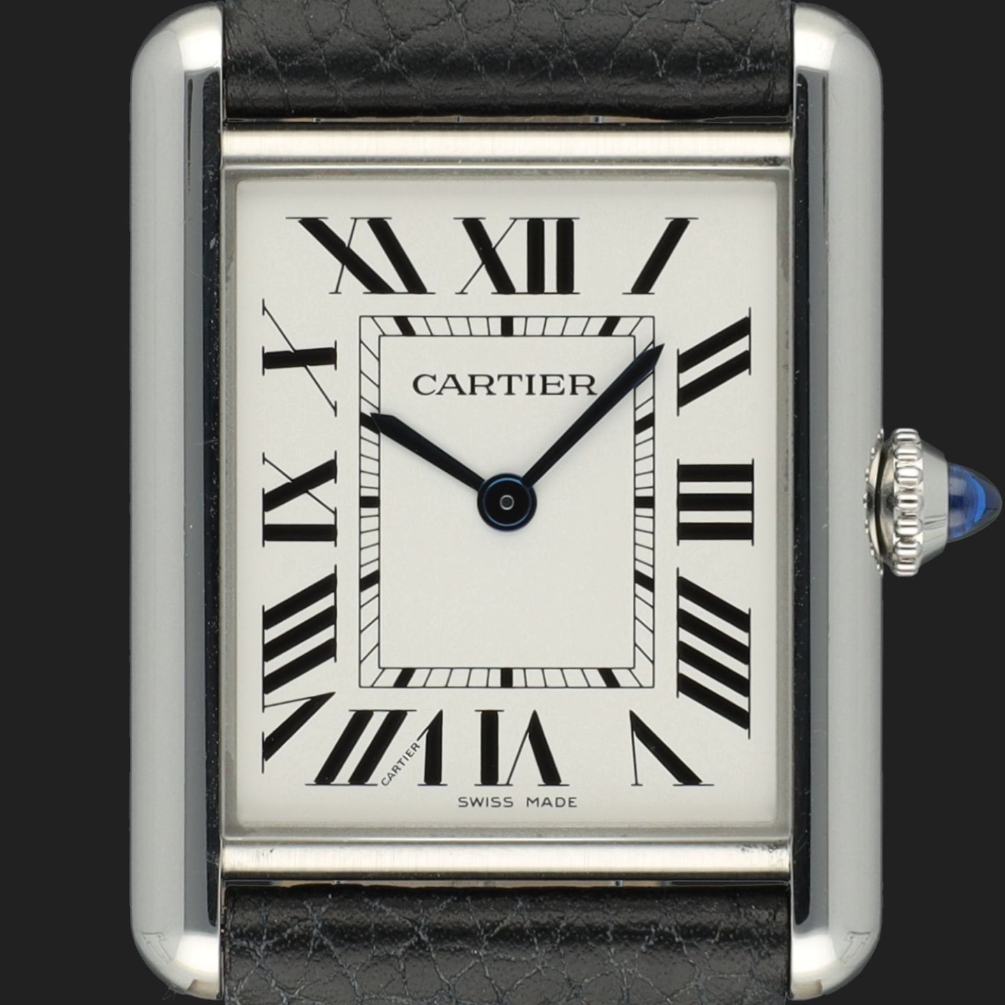 Cartier Tank WSTA0041 (2022) - White dial 34 mm Steel case (2/8)