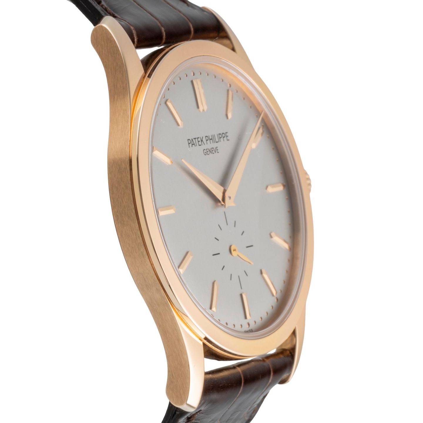 Patek Philippe Calatrava 5196R-001 (Unknown (random serial)) - Silver dial 37 mm Rose Gold case (7/8)