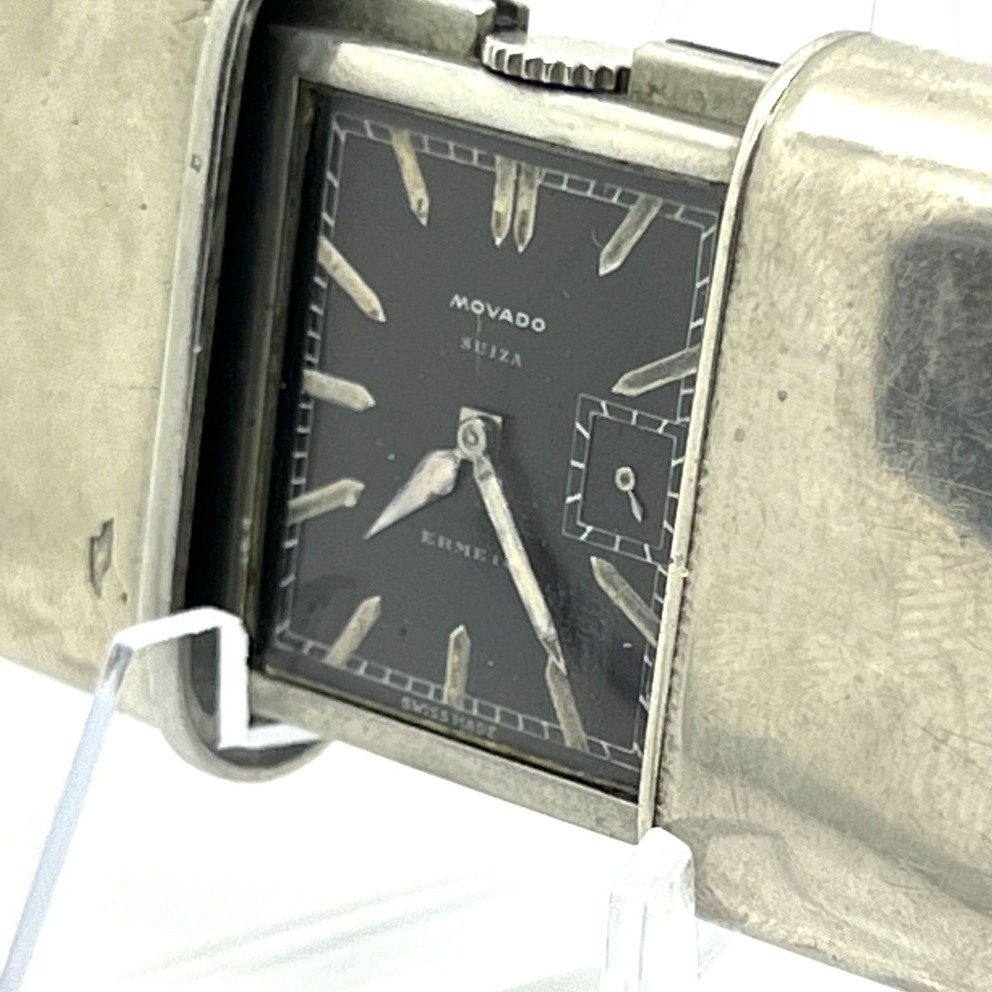 Movado Vintage 1 (1940) - Black dial 38 mm Steel case (8/8)