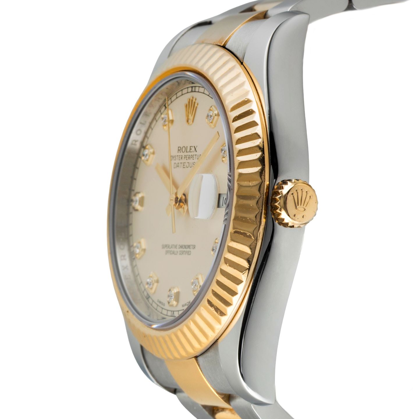 Rolex Datejust II 116333 (Unknown (random serial)) - Silver dial 41 mm Gold/Steel case (6/8)