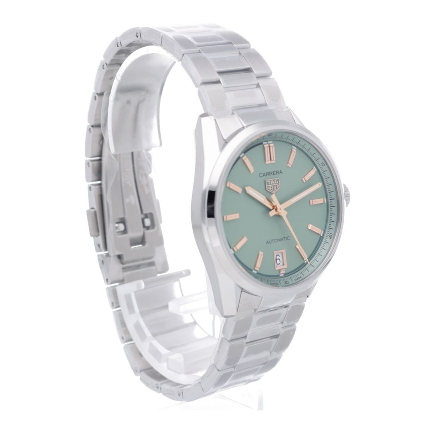 TAG Heuer Carrera Lady WBN2312.BA0001 (2026) - Groen wijzerplaat 36mm Staal (7/7)